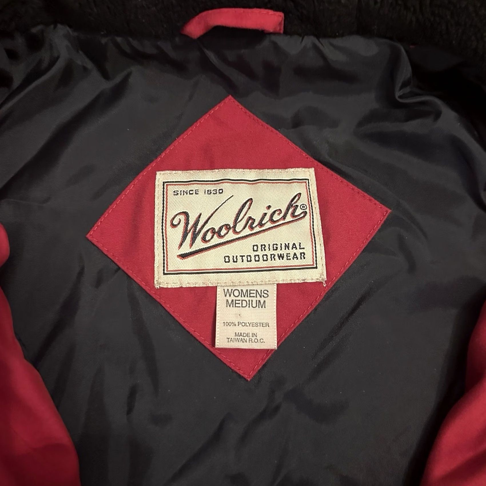 Vintage VINTAGE Woolrich Jacket Parka Red Women's 90s Medium M Size M / US 6-8 / IT 42-44 - 4 Thumbnail