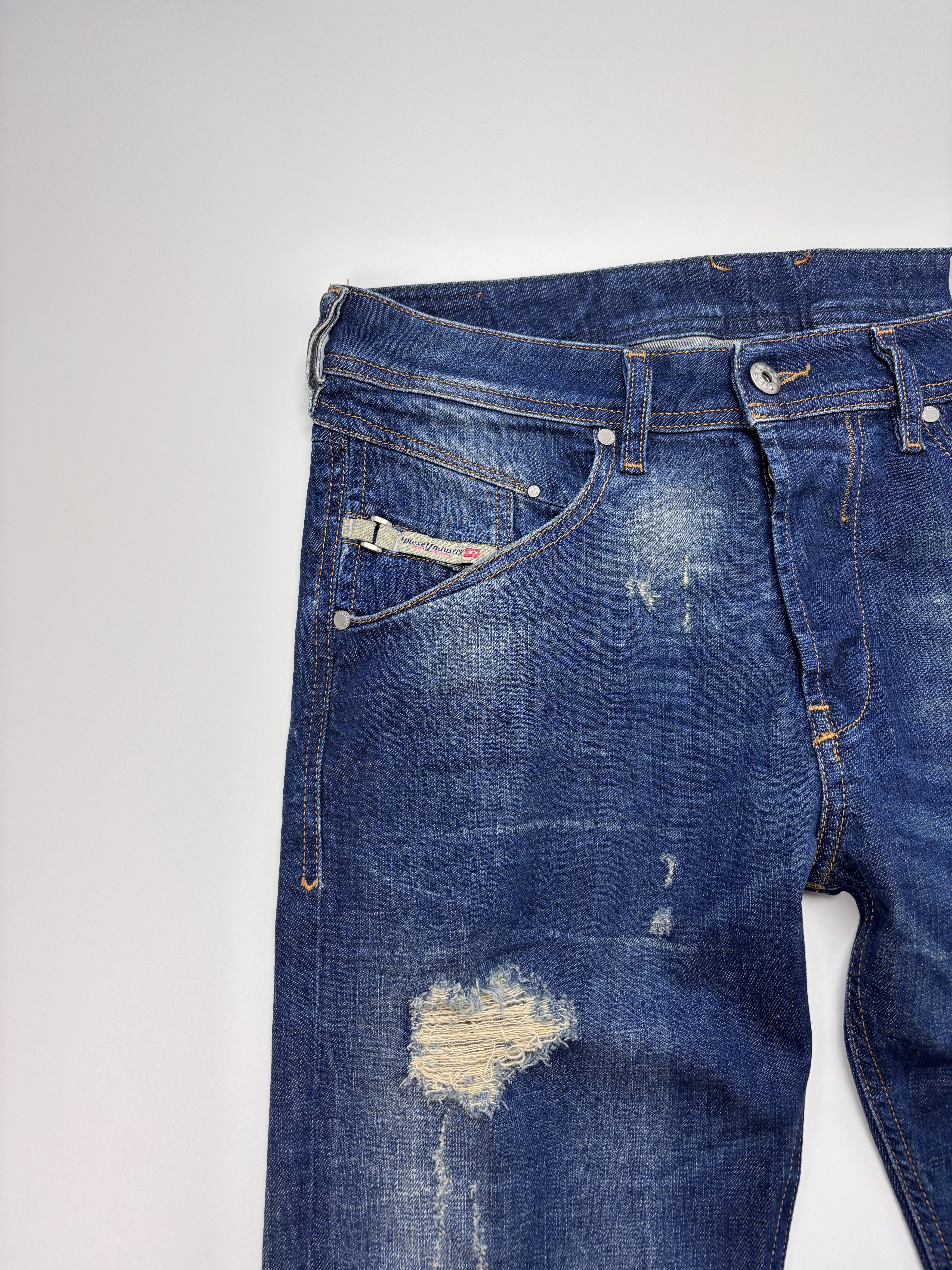 Diesel Diesel Belther Jeans Regular Slim Tapered Stretch 29x32 Size US 29 - 4 Thumbnail