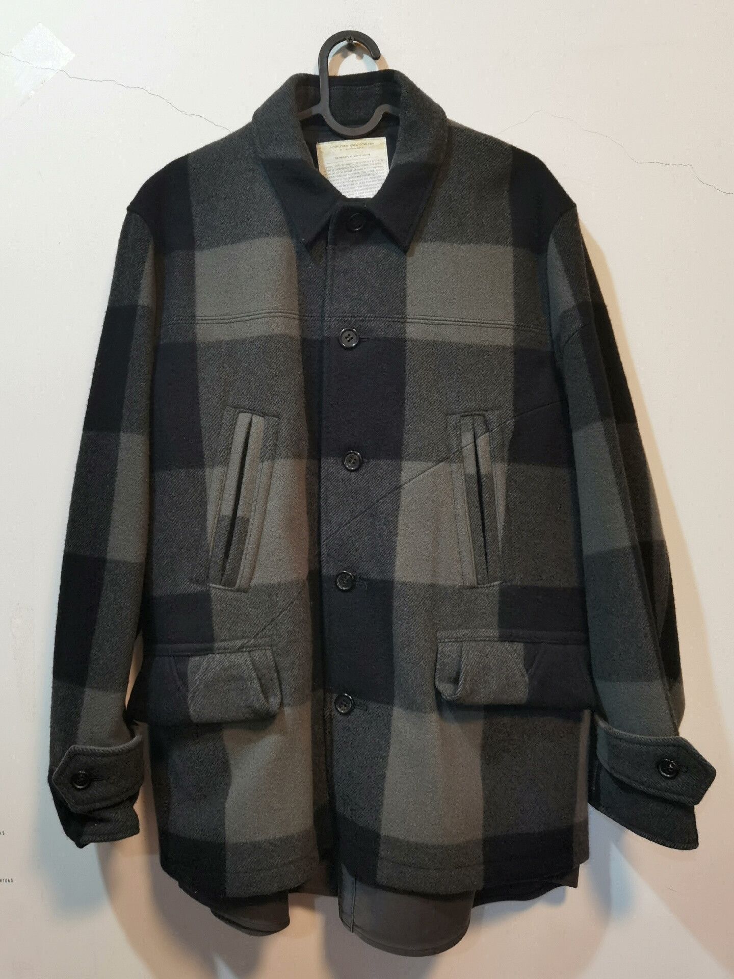 Undercover plaid wool coat from undercoverism Size US M / EU 48-50 / 2 - 1 Thumbnail