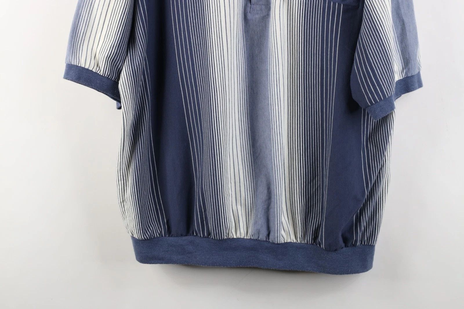 Vintage Vintage 90s Streetwear Striped Knit Pullover Polo Shirt Size US XL / EU 56 / 4 - 3 Thumbnail