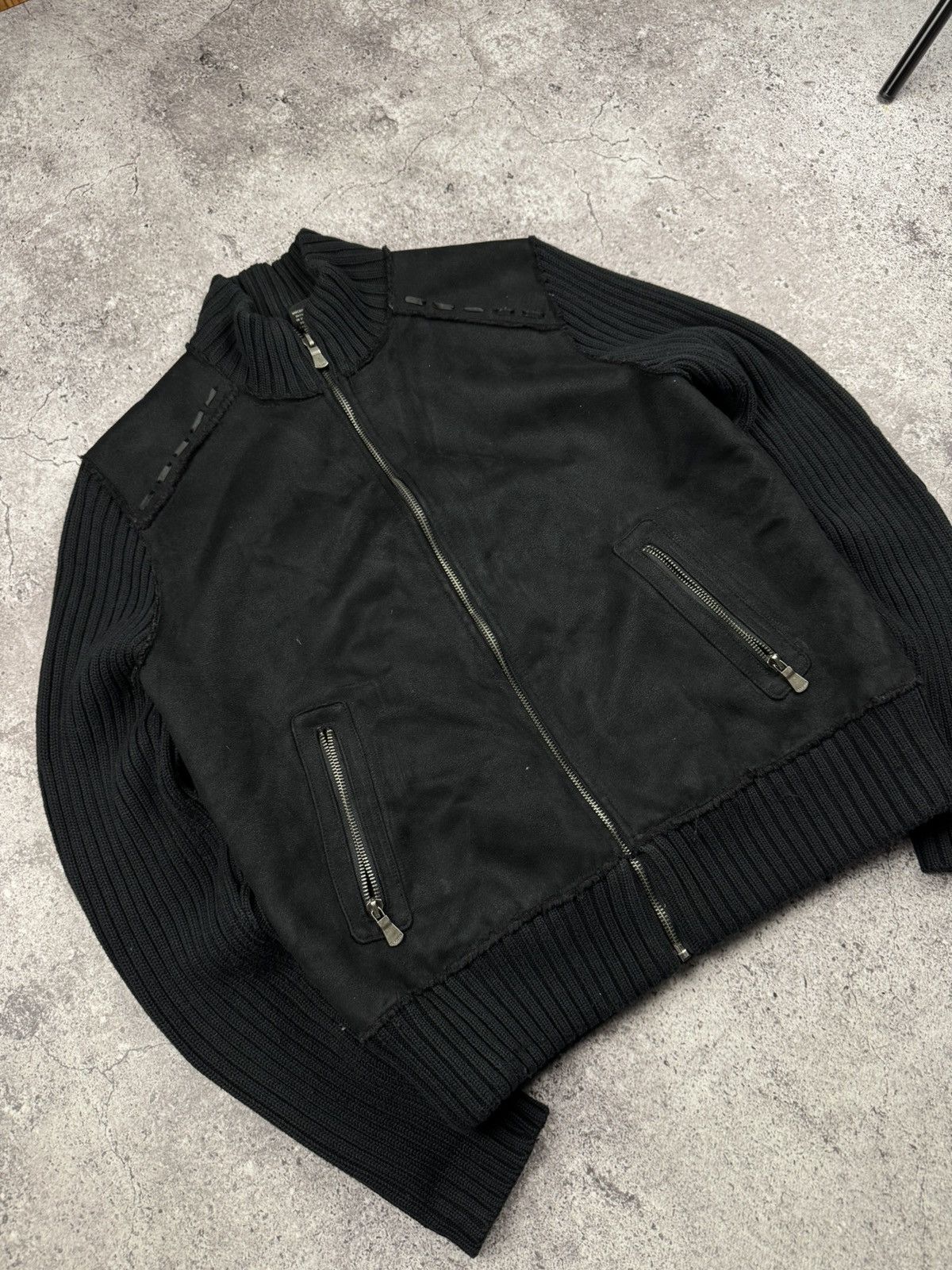 20471120 × Seditionaries VINTAGE Y2K AVANT GARDE PUNK KNITTED OPIUM JACKET RICK STYLE Size US S / EU 44-46 / 1 - 3 Thumbnail