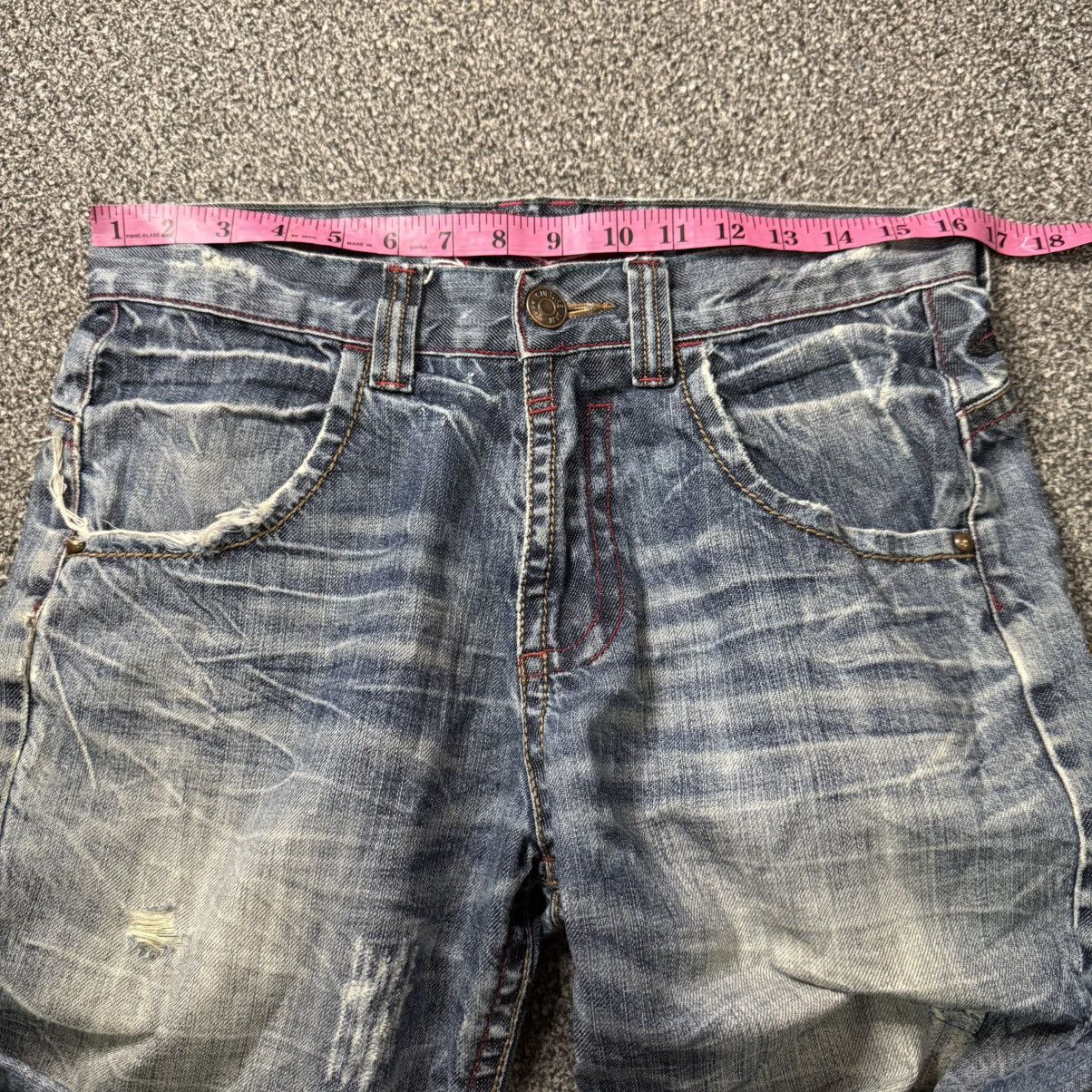Hysteric Glamour Culture Jam Seditionaries Embroidered Wing Back Denim Size US 33 - 14 Thumbnail