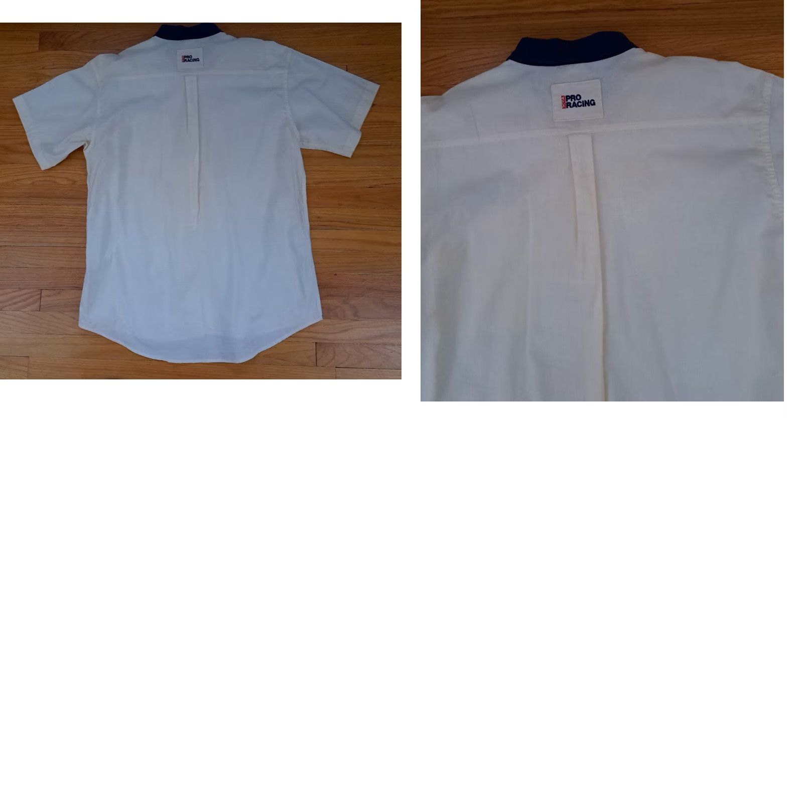 4SDESIGNS Exquisite Designs Shirt L Men Cream Cotton Embroidered USA Button-Up Short Sleeve Canvas Jacket? Size US L / EU 52-54 / 3 - 8 Thumbnail