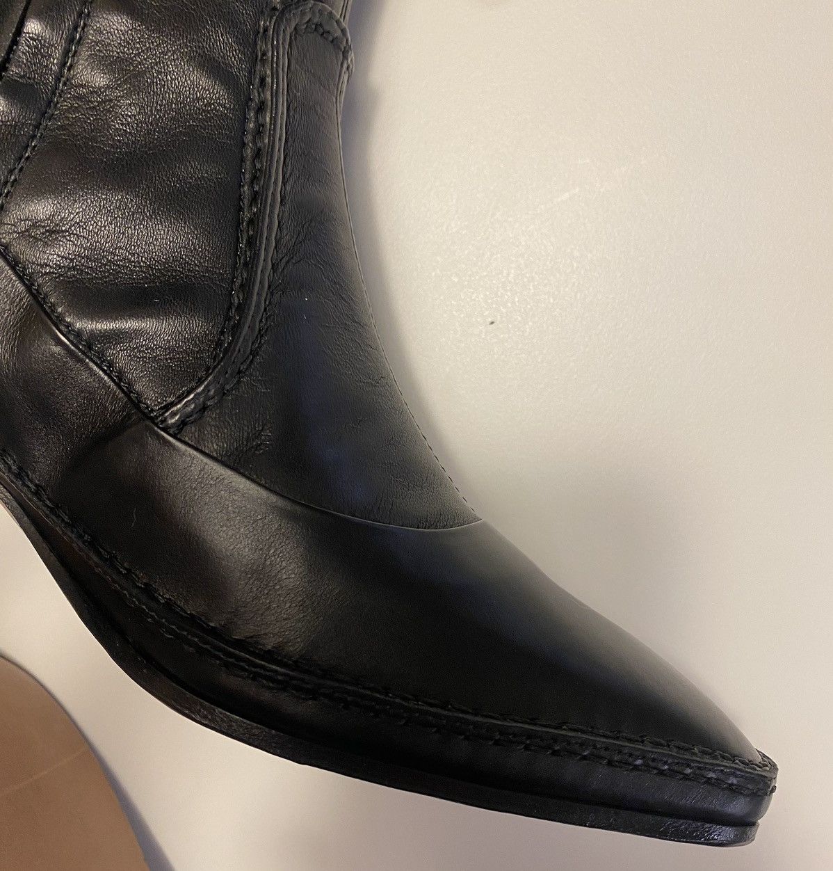 Quercioli Ankle boots in smooth calfskin and stretch nappa Size US 8.5 / IT 38.5 - 3 Thumbnail