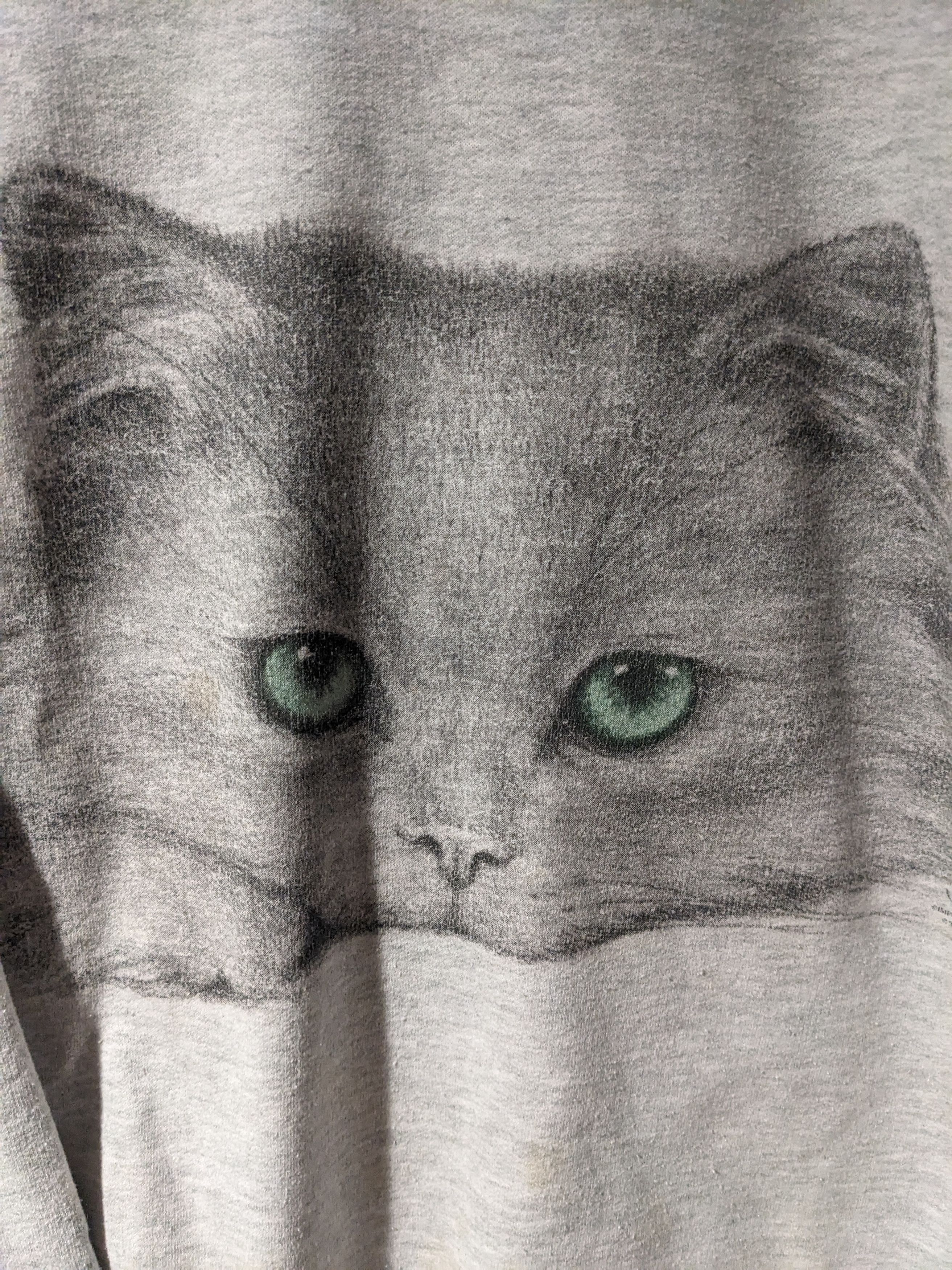 Disney × Vintage Vintage 90s Cat Persian Animal Nature Paw X-Large Sweatshirt Size US XL / EU 56 / 4 - 2 Thumbnail
