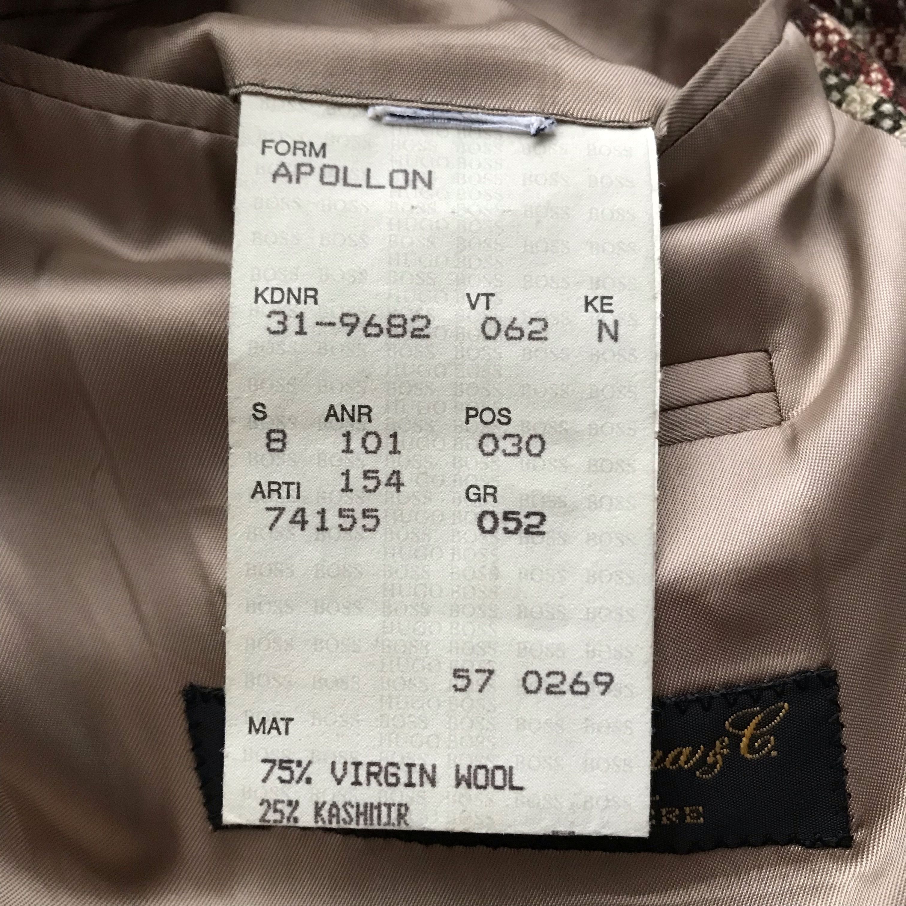 Hugo Boss Final Price🔥 VINTAGE Y2K LORO PIANA x HUGO BOSS WOOL BLAZER Size 52R - 10 Thumbnail