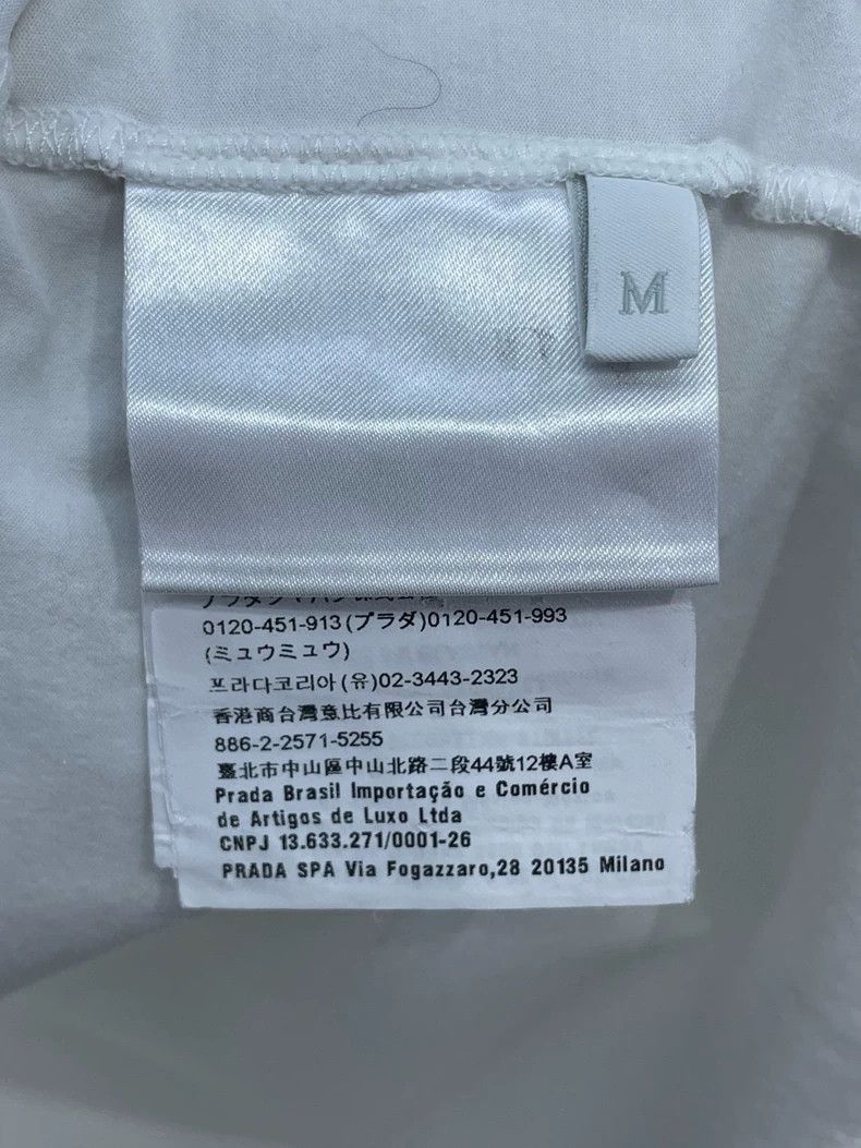 Prada PRADA White Basic Short Sleeve TShirt -2505 Size US M / EU 48-50 / 2 - 8 Thumbnail