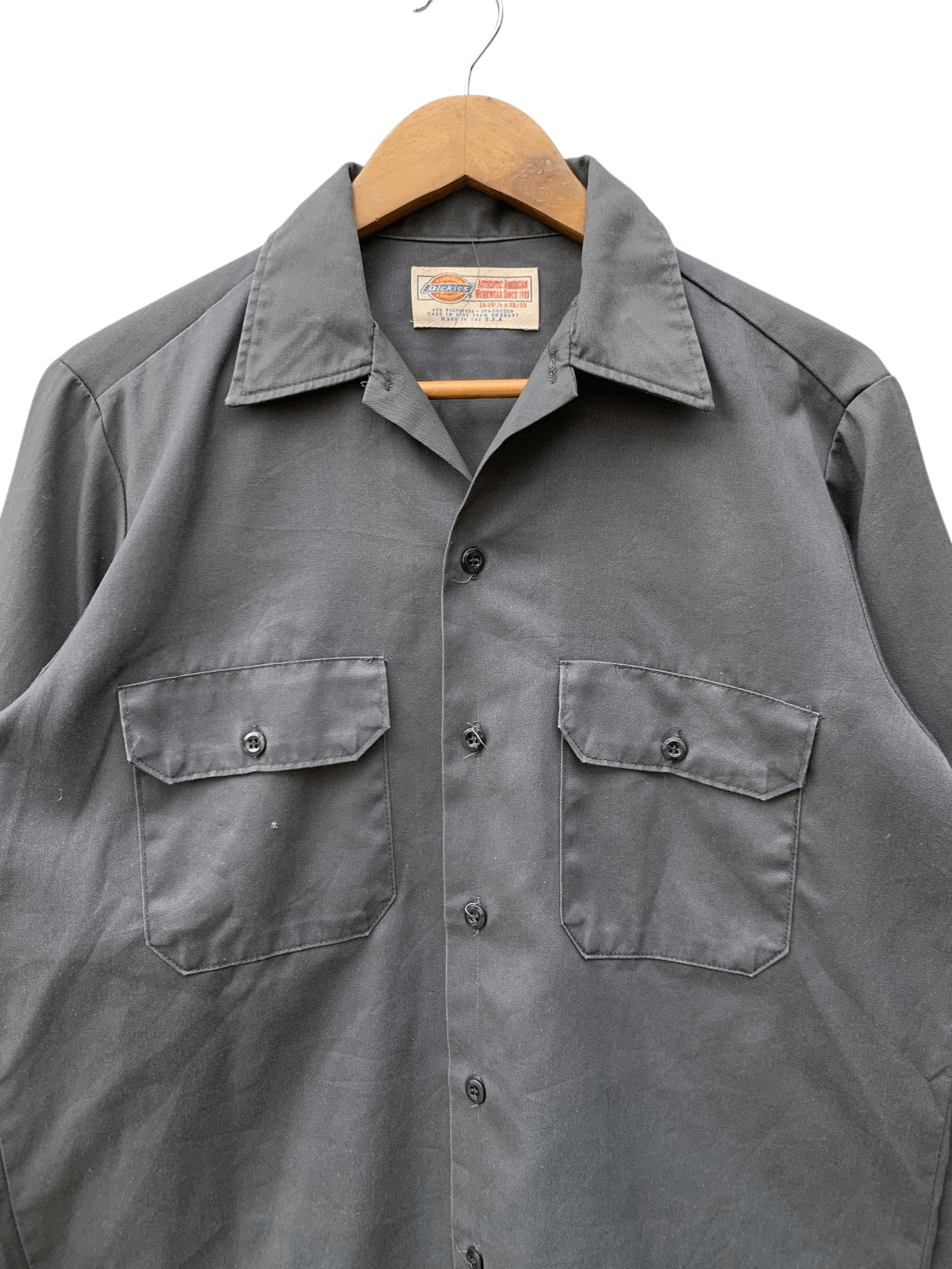 Dickies × Vintage Vintage Dickies Made In Usa Workers Button Shirt Size US M / EU 48-50 / 2 - 4 Thumbnail