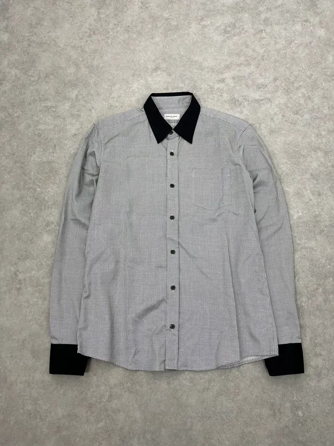 Dries Van Noten Dries Van Noten Checkered Black & White Shirt Size US M / EU 48-50 / 2 - 1 Thumbnail