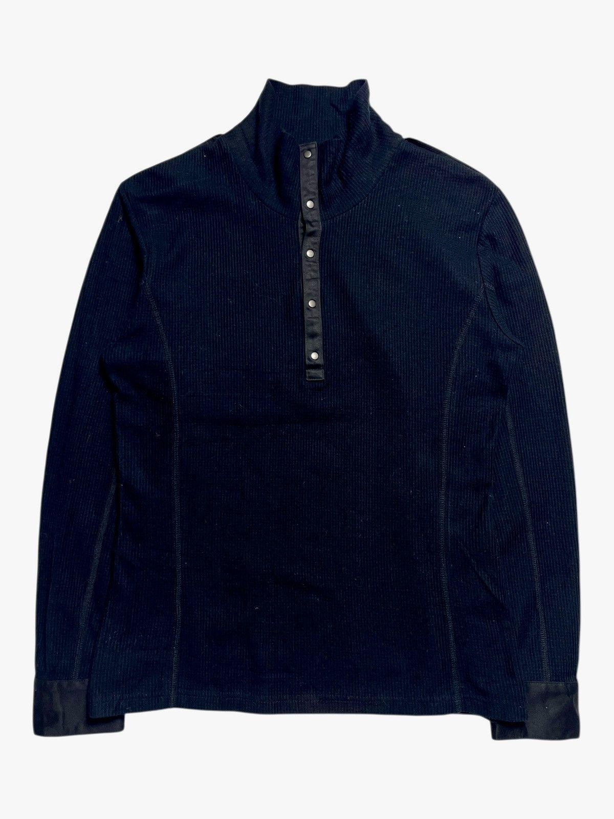 If Six Was Nine 2000’s Schlussel - Vkei Style Half Button Knit Longshirt Size US M / EU 48-50 / 2 - 2 Thumbnail