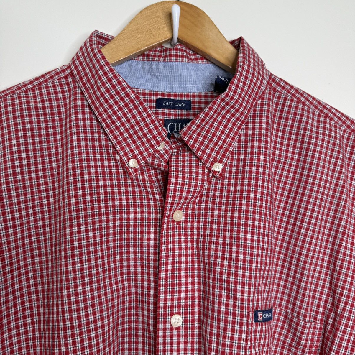 Chaps Chaps Easy Care Button Down Dress Shirt Sz XXL plaid Red Size US XXL / EU 58 / 5 - 2 Thumbnail