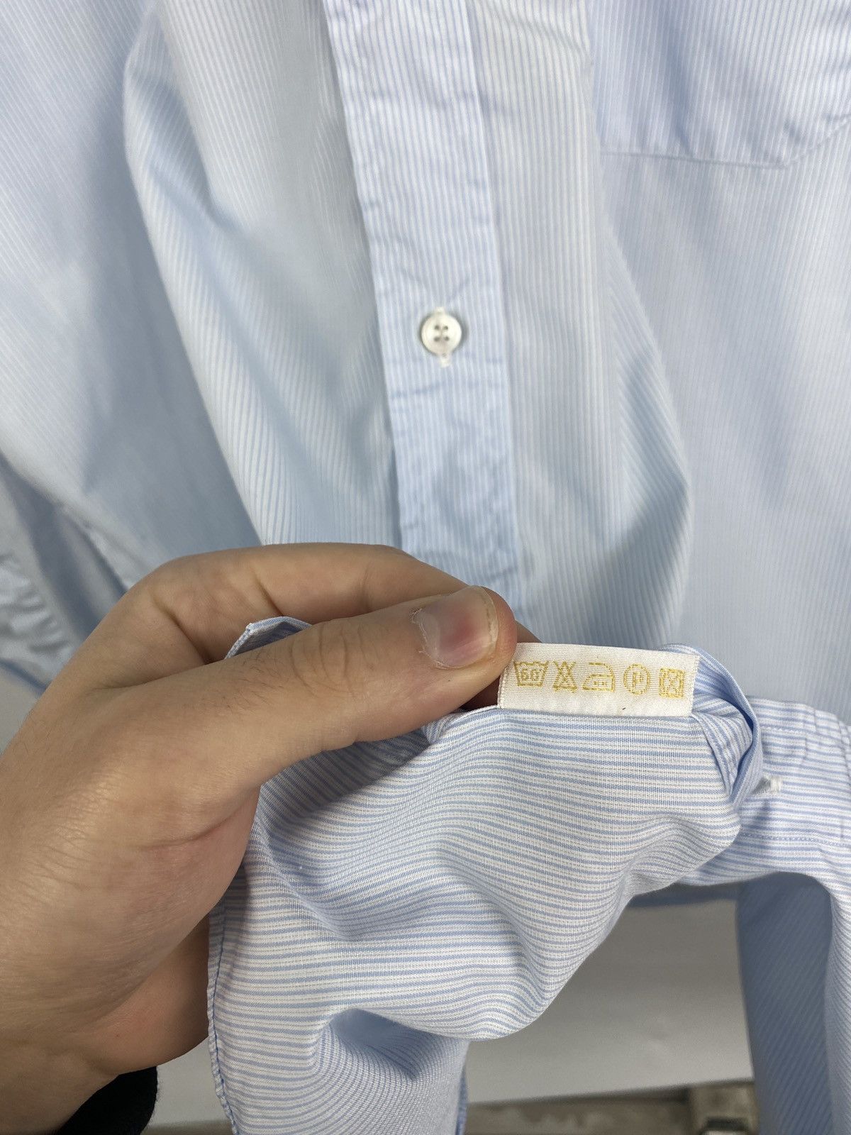 Brioni 🇮🇹 Vintage 90s Brioni made in Italy Shirt long Sleeve Size US M / EU 48-50 / 2 - 7 Thumbnail
