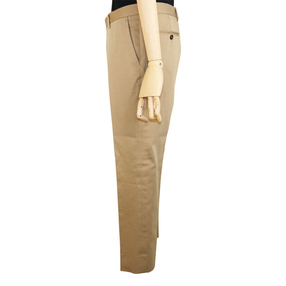 Gucci Gucci Beige Cotton Trousers with Iconic Bee Detail Size 50R - 4 Thumbnail