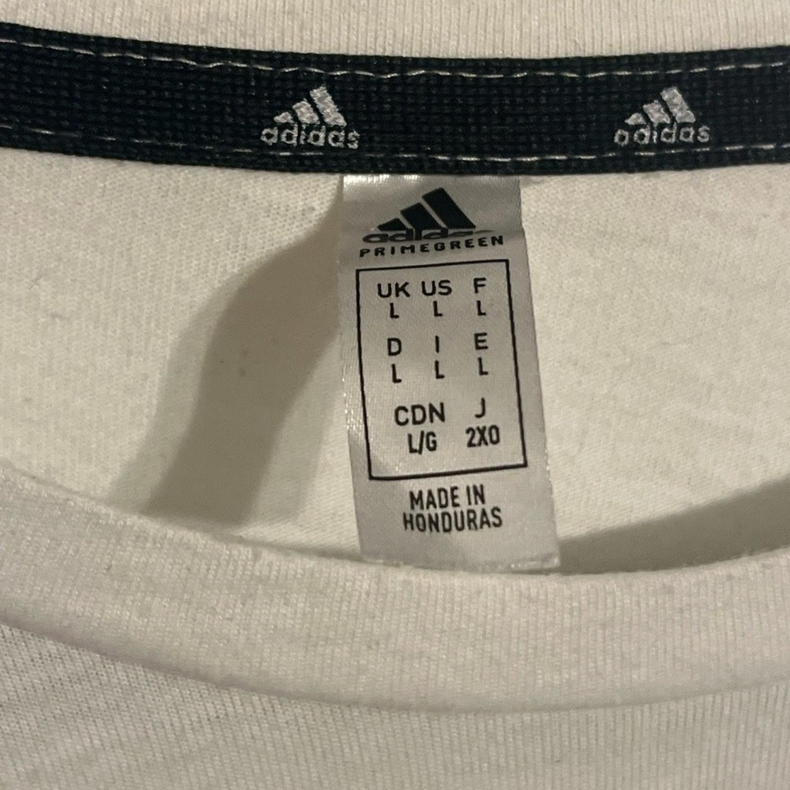 Adidas Adidas T-Shirt AEROREADY L White Black Classic Crew Neck Size US L / EU 52-54 / 3 - 3 Thumbnail