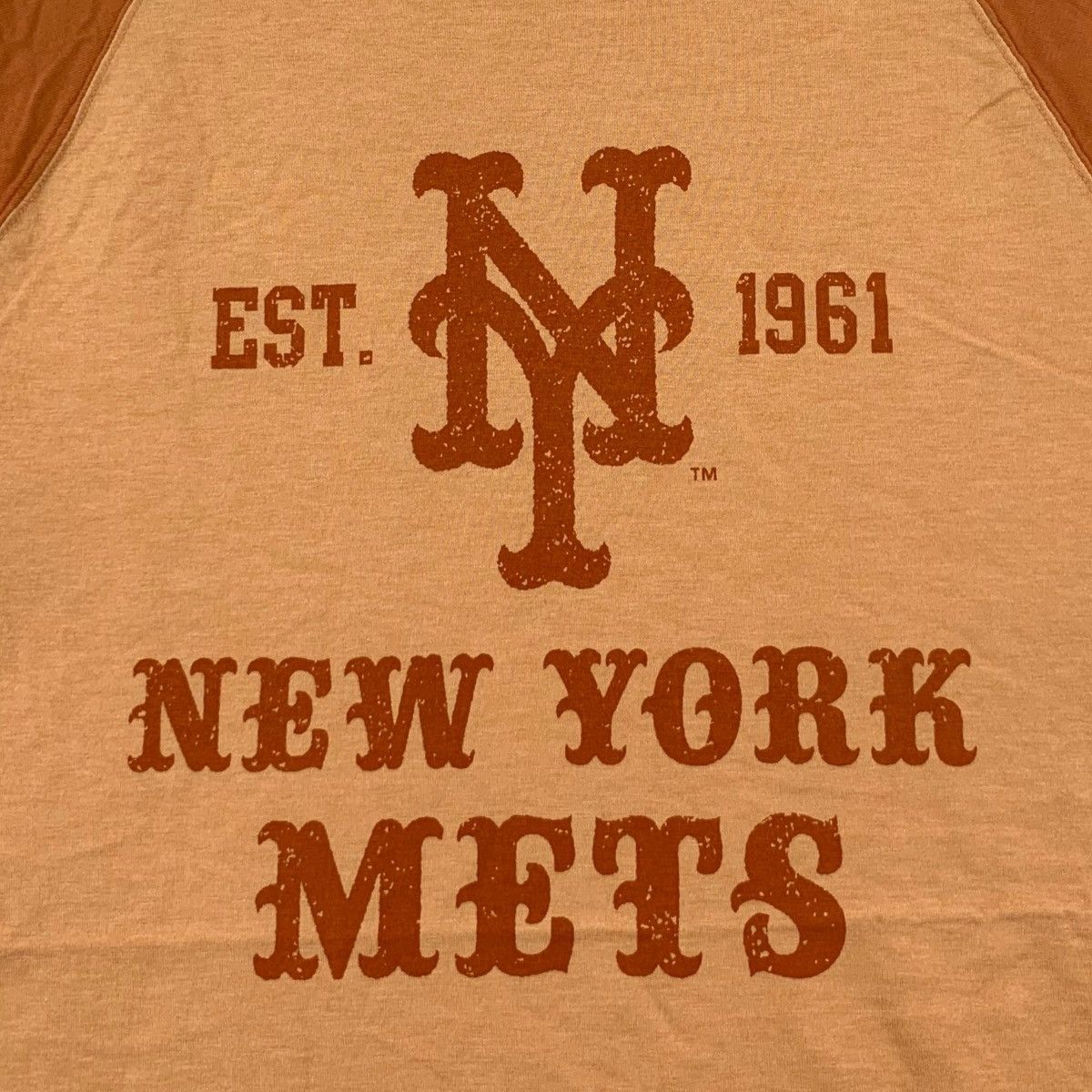 MLB × Uniqlo MLB METS x UNIQLO New York Baseball Raglan Tee Shirt Size US M / EU 48-50 / 2 - 3 Thumbnail