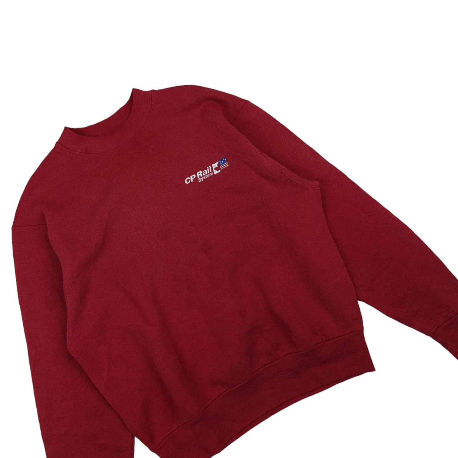 Fruit Of The Loom Vintage 90's FOTL Canada CP Rail System Jumper Sweatshirt Size M / US 6-8 / IT 42-44 - 3 Thumbnail