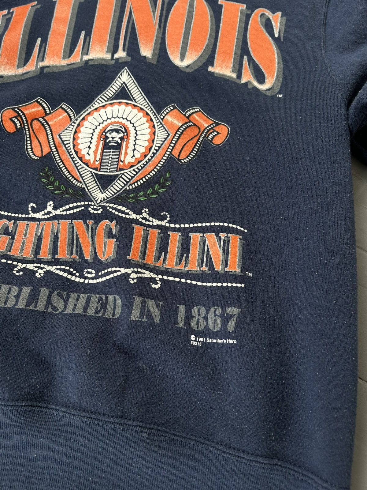 Vintage University of Illinois vintage 1991 sweatshirt Size US M / EU 48-50 / 2 - 5 Thumbnail