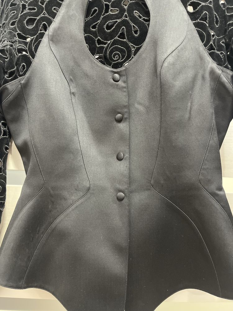Thierry Mugler Vintage Vest Blazer Jacket Size XS / US 0-2 / IT 36-38 - 2 Thumbnail