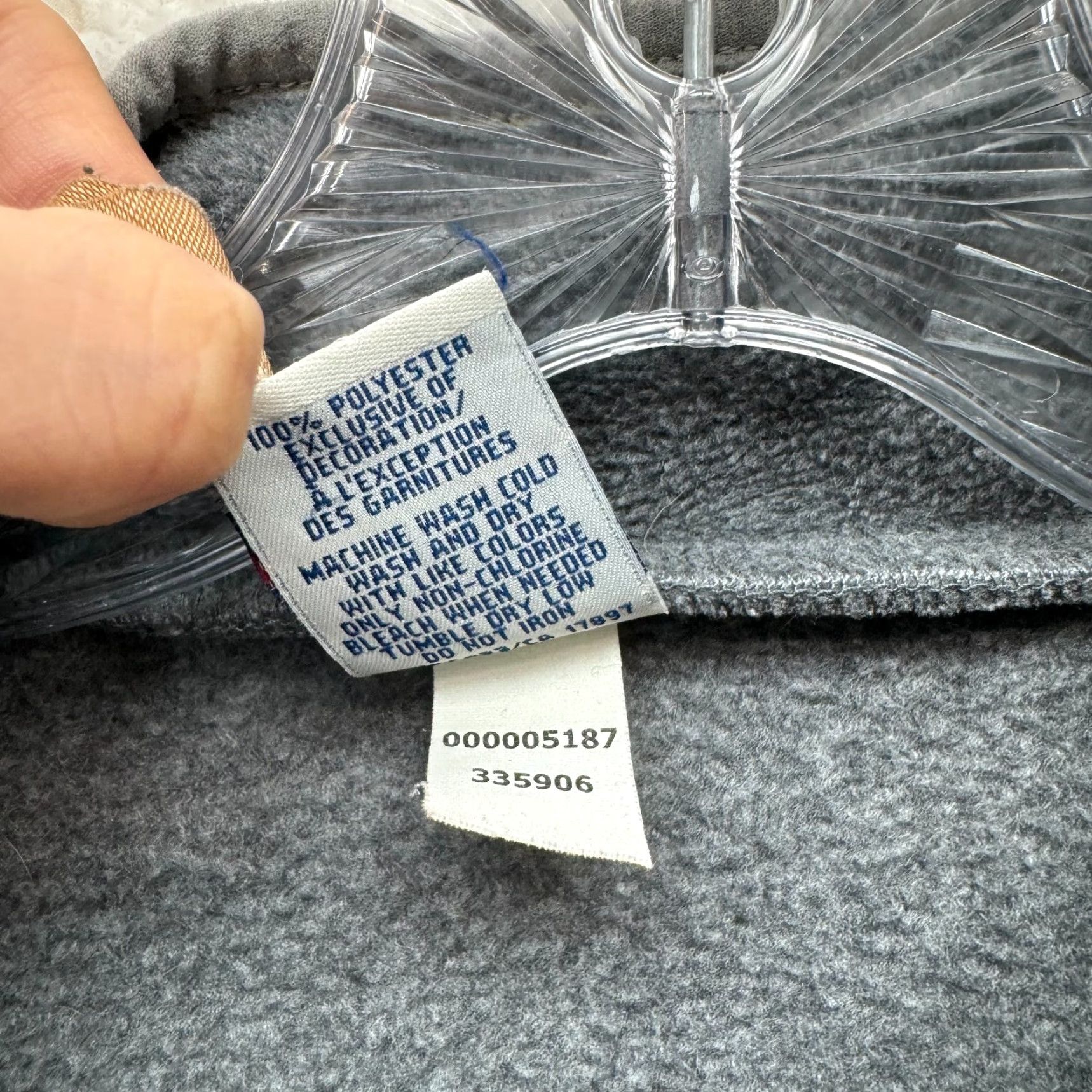 Old Navy VINTAGE Old Navy Sweater XL Gray Fleece 1/4 Zip Spellout Logo Mock Neck Mens Womens Gift-ready Size XL / US 12-14 / IT 48-50 - 7 Thumbnail