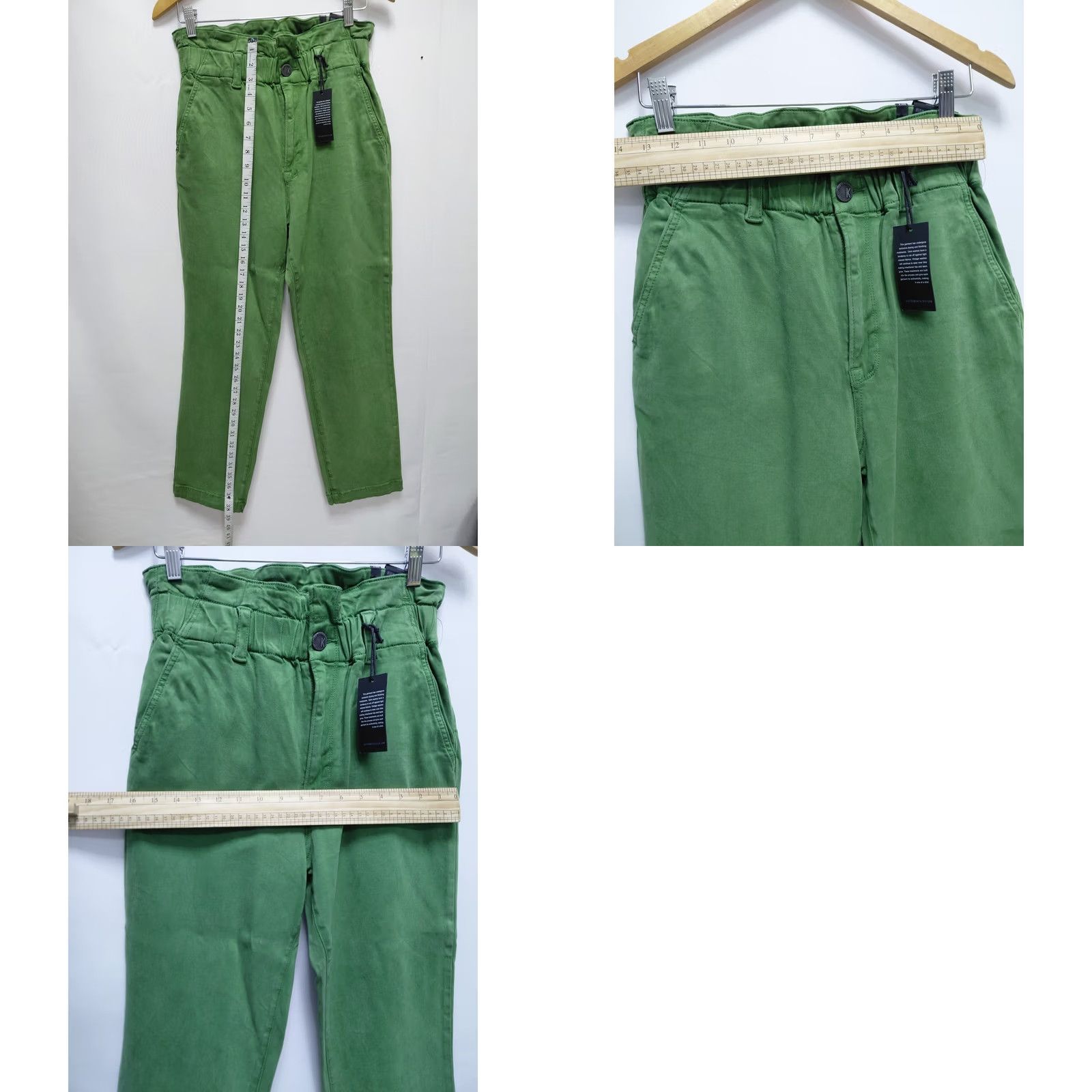 Vintage VINTAGE KUT FROM THE KLOTH Rachael Paper Bag Waist Pants Green Size 8 Women Regular High Rise Comfort Solid Spring Fall 90s Mens Womens Size 30" / US 8 / IT 44 - 9 Thumbnail