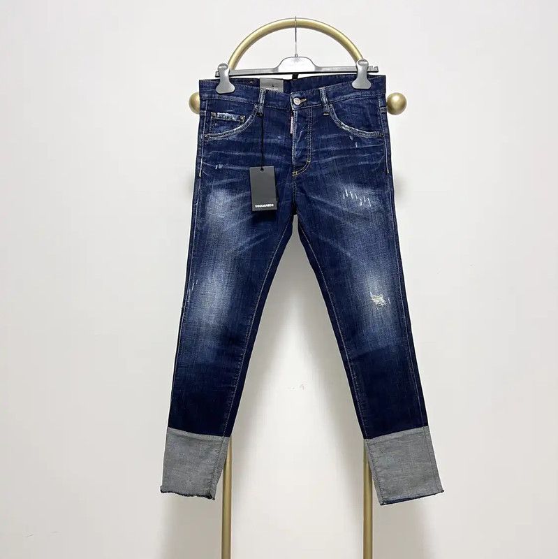 Dsquared2 DSQUARED2 Men's Casual Pants in Deep Blue 0089 Size US 27 - 1 Thumbnail