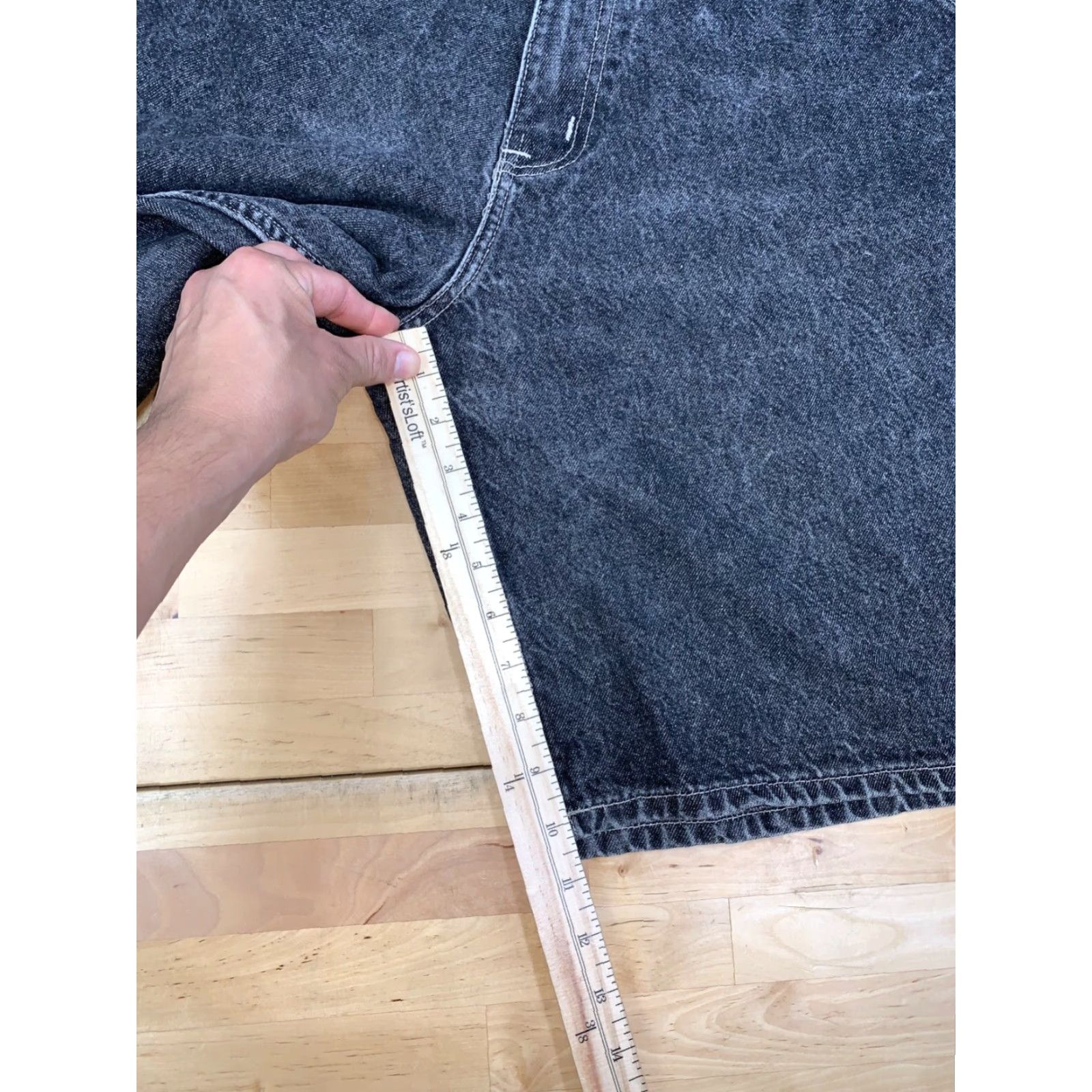 Nautica Nautica Denim Jorts 38 Black Baggy Carpenter Y2K Men Casual Jeans Short Size US 38 / EU 54 - 7 Thumbnail