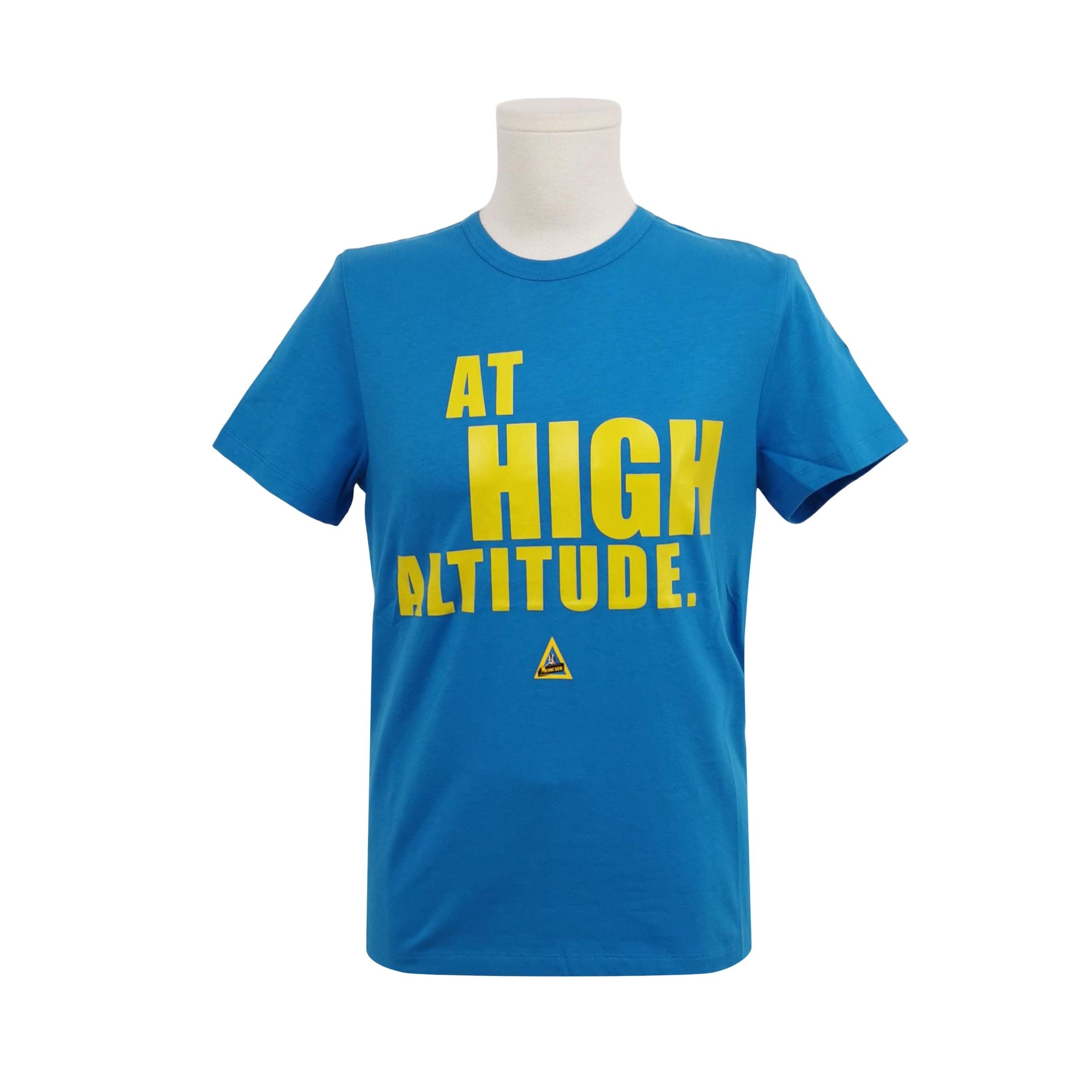 Moncler Moncler Blue Altitude Graphic T-Shirt S Size US S / EU 44-46 / 1 - 1 Thumbnail