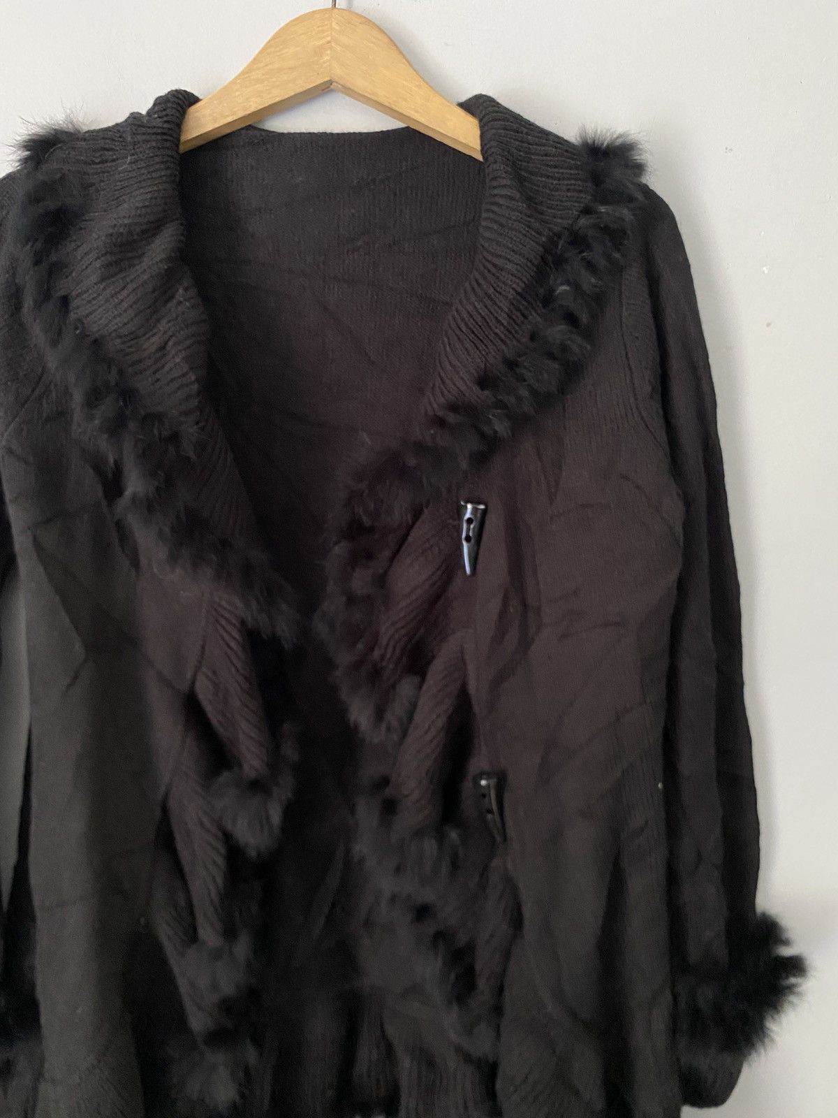 14th Addiction × If Six Was Nine × KMRii Ziena faux fur knit cardigan vkei style Size US M / EU 48-50 / 2 - 3 Thumbnail