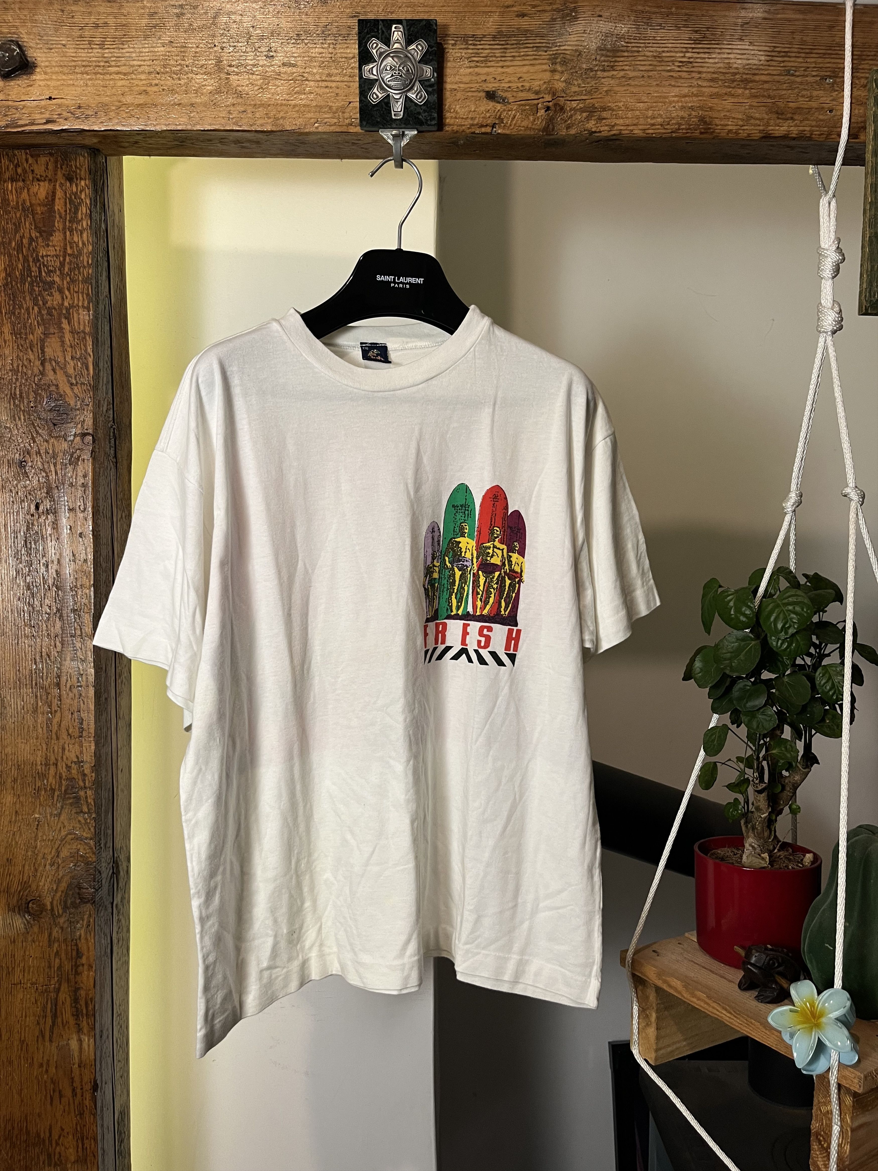 Japanese Brand × Vintage Vintage 90s Surf Havaiian USA Psychodelic Stussy Style Size US M / EU 48-50 / 2 - 2 Thumbnail