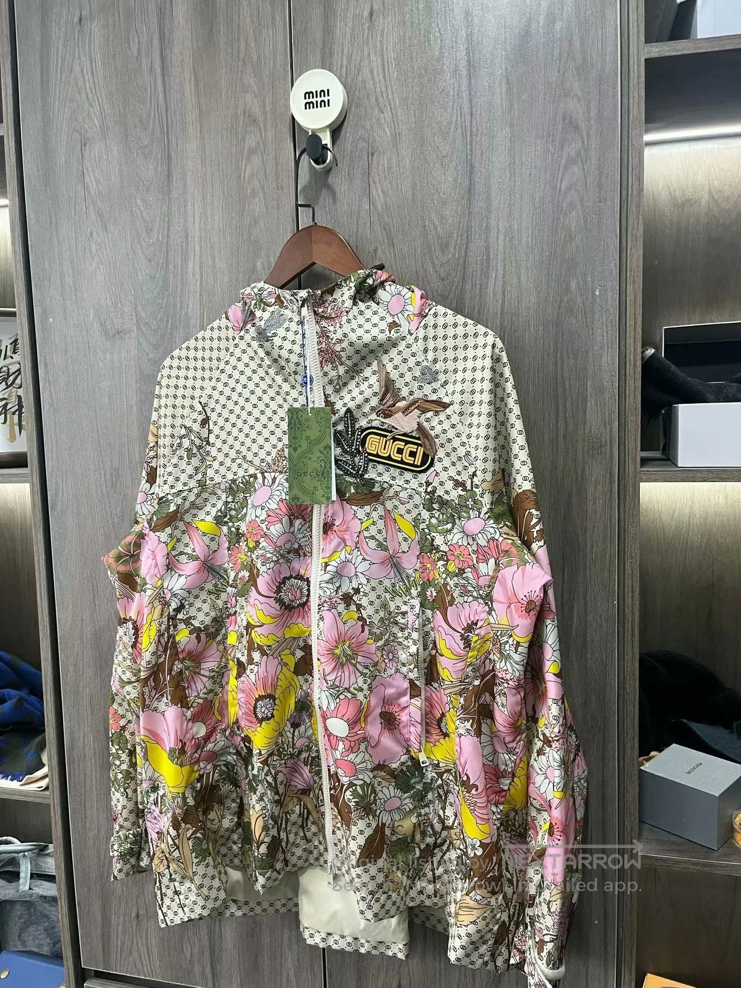 Gucci floral gucci logo zip-up jacket. Size L / US 10 / IT 46 - 2 Thumbnail