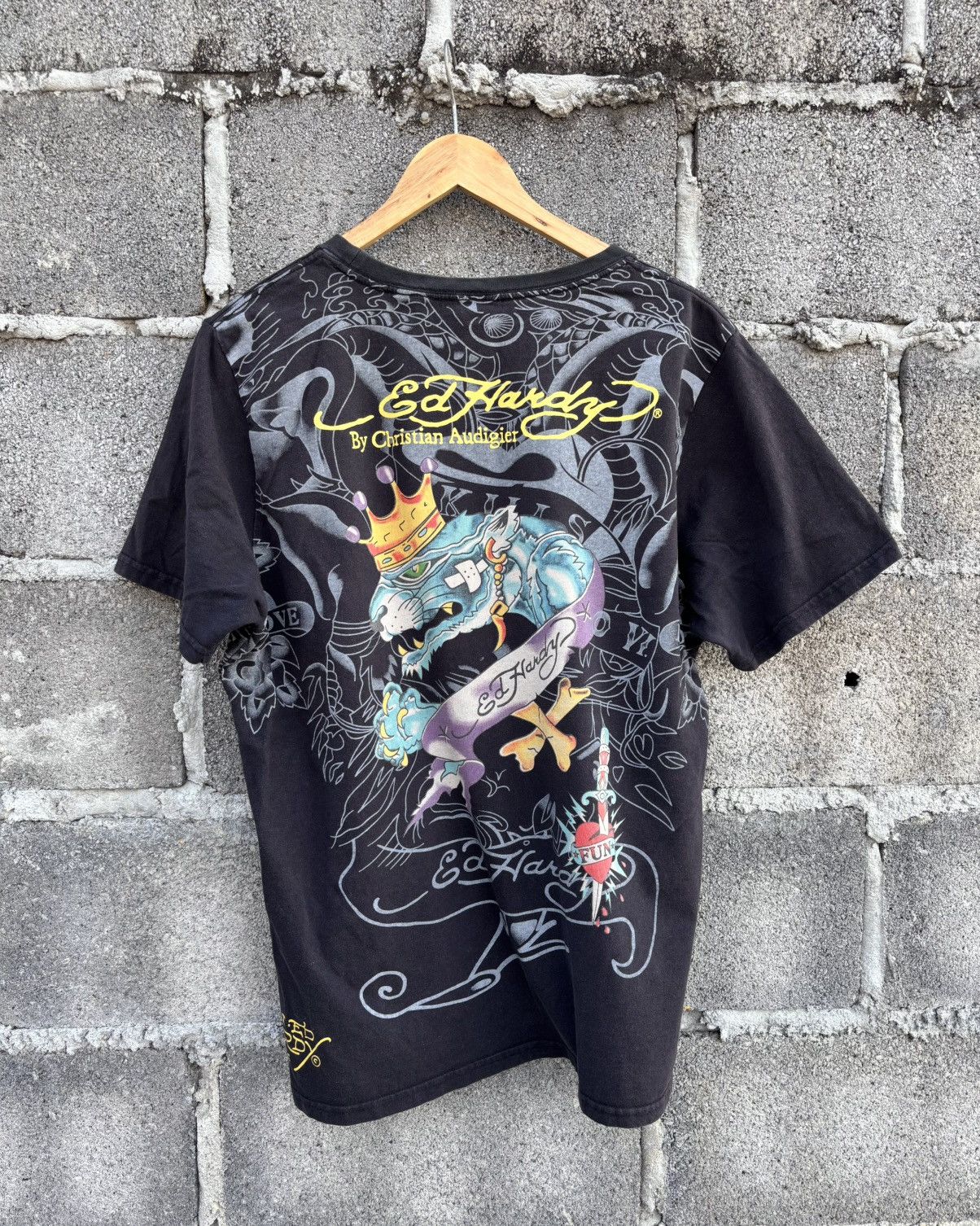 Ed Hardy Y2K Ed Hardy T Shirt By Christian Audigier Size US M / EU 48-50 / 2 - 6 Thumbnail
