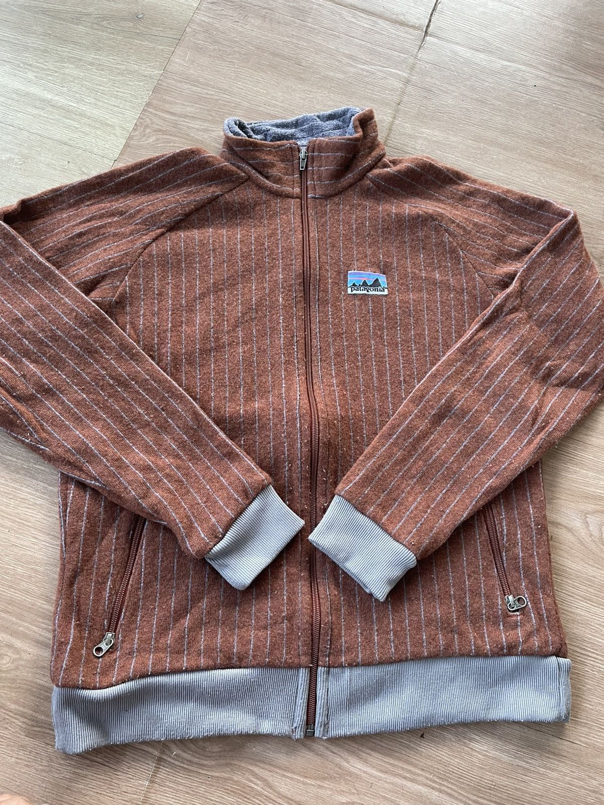 Patagonia Patagonia PinStripe 40th Anniversary Full Zip Wool Jacket Size US L / EU 52-54 / 3 - 1 Thumbnail
