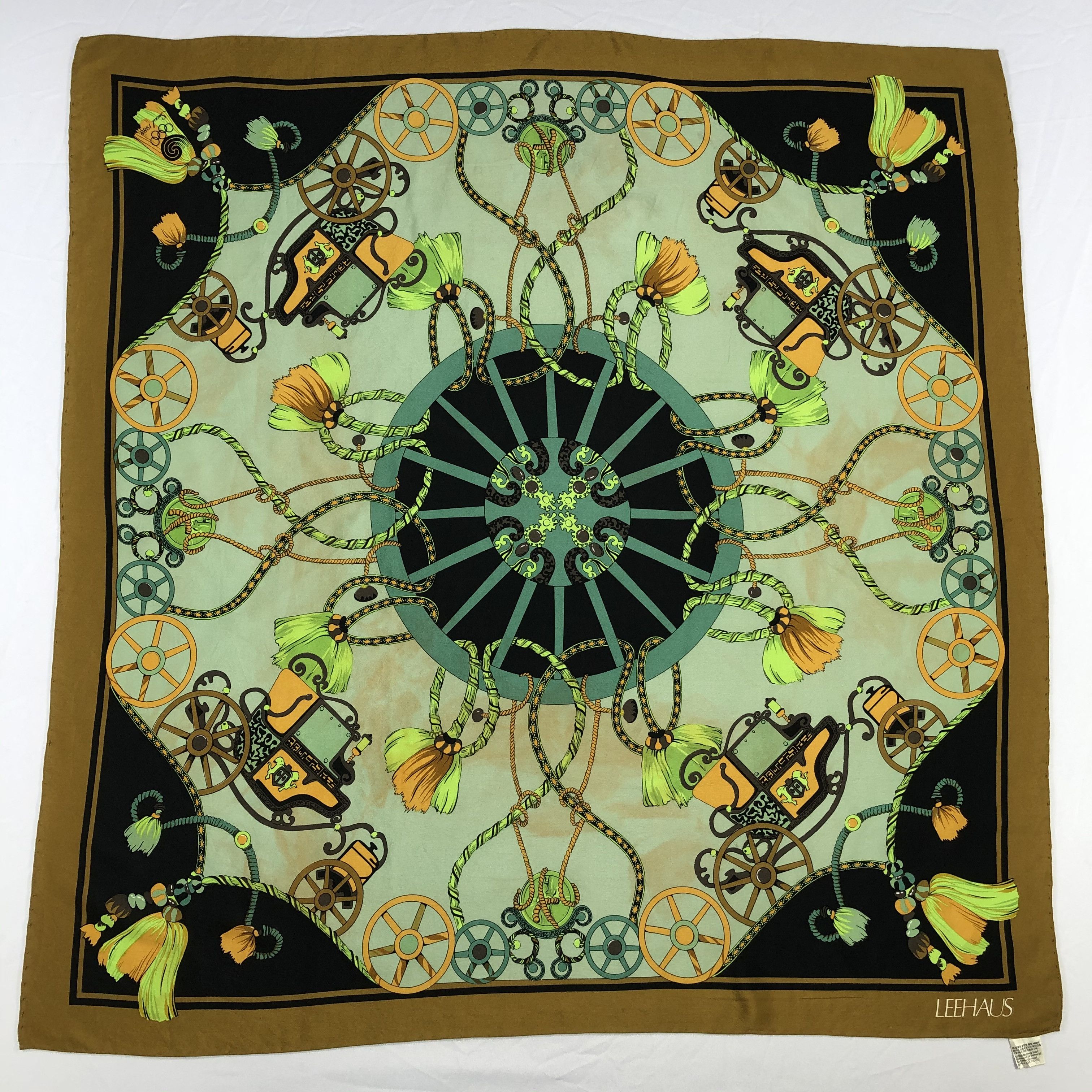 Vintage Vintage Leehaus Silk Scarf Size ONE SIZE - 2 Thumbnail