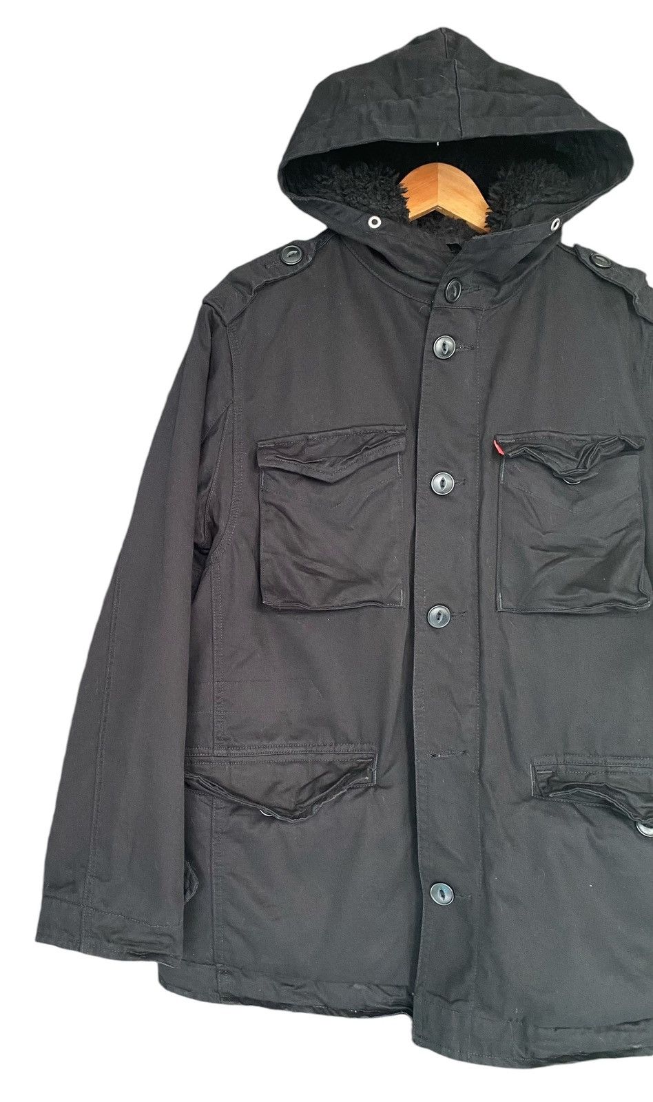 Levi's Rare🔥LEVI’S Sherpa Hoodie Jacket (M) Size US M / EU 48-50 / 2 - 3 Thumbnail