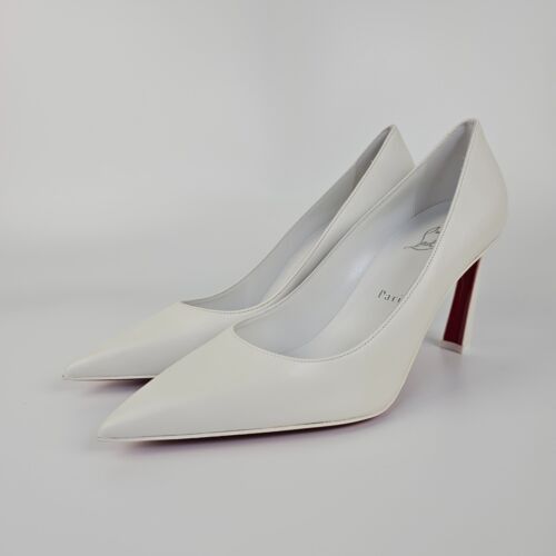 image of Christian Louboutin Lvr Exclusive 85Mm Condora Leather Pumps Shoes in White, Women's (Size 11)