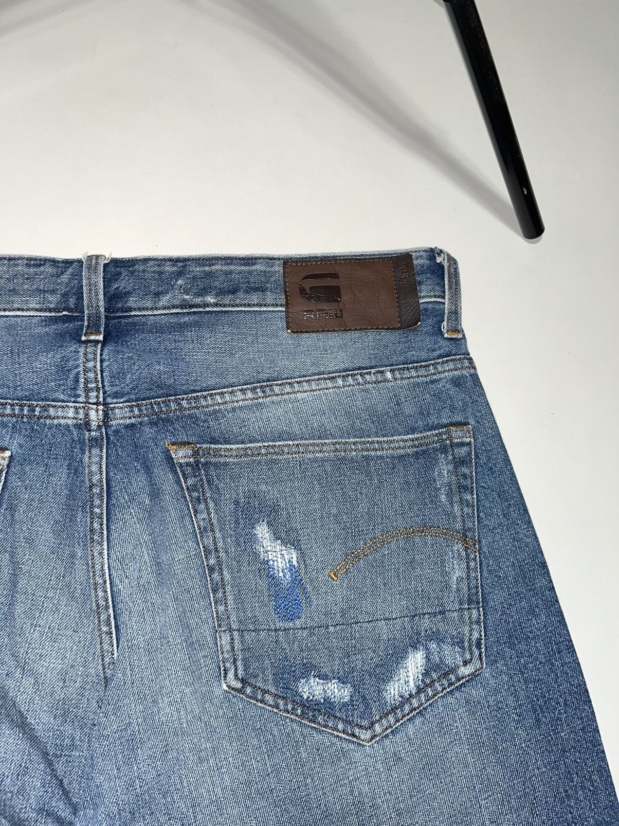 G-Star G star RAW distressed patchwork denim shorts Y2K military Size US 36 / EU 52 - 9 Thumbnail