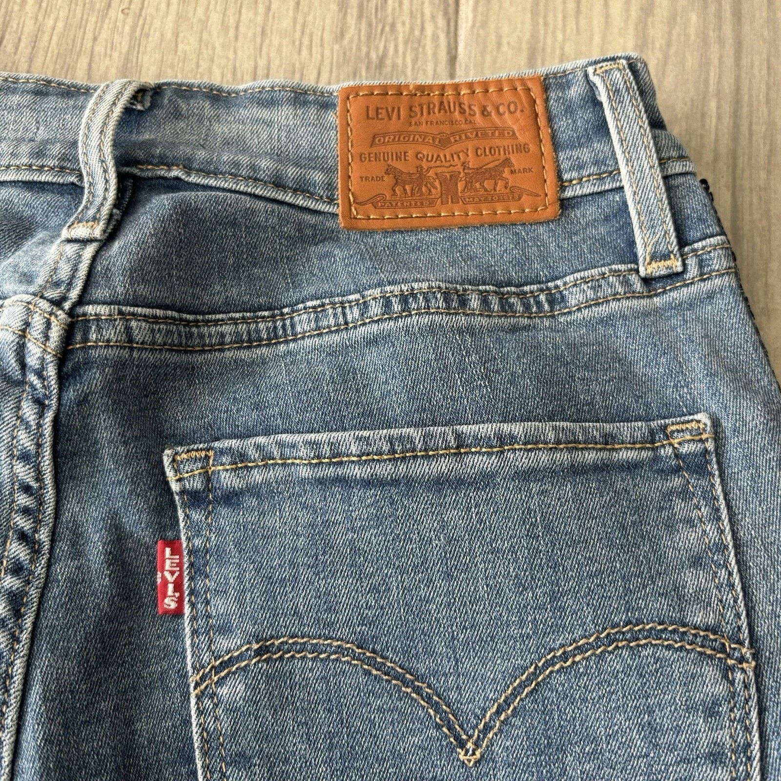 Levi's Levi’s 721 Women's 24x27 (tag 27) High Rise Skinny Big E Jns Size 24" / US 00 / IT 34 - 6 Thumbnail