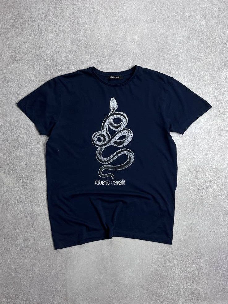 Roberto Cavalli ROBERTO CAVALLI SNAKE T-SHIRT XL Size US XL / EU 56 / 4 - 1 Thumbnail