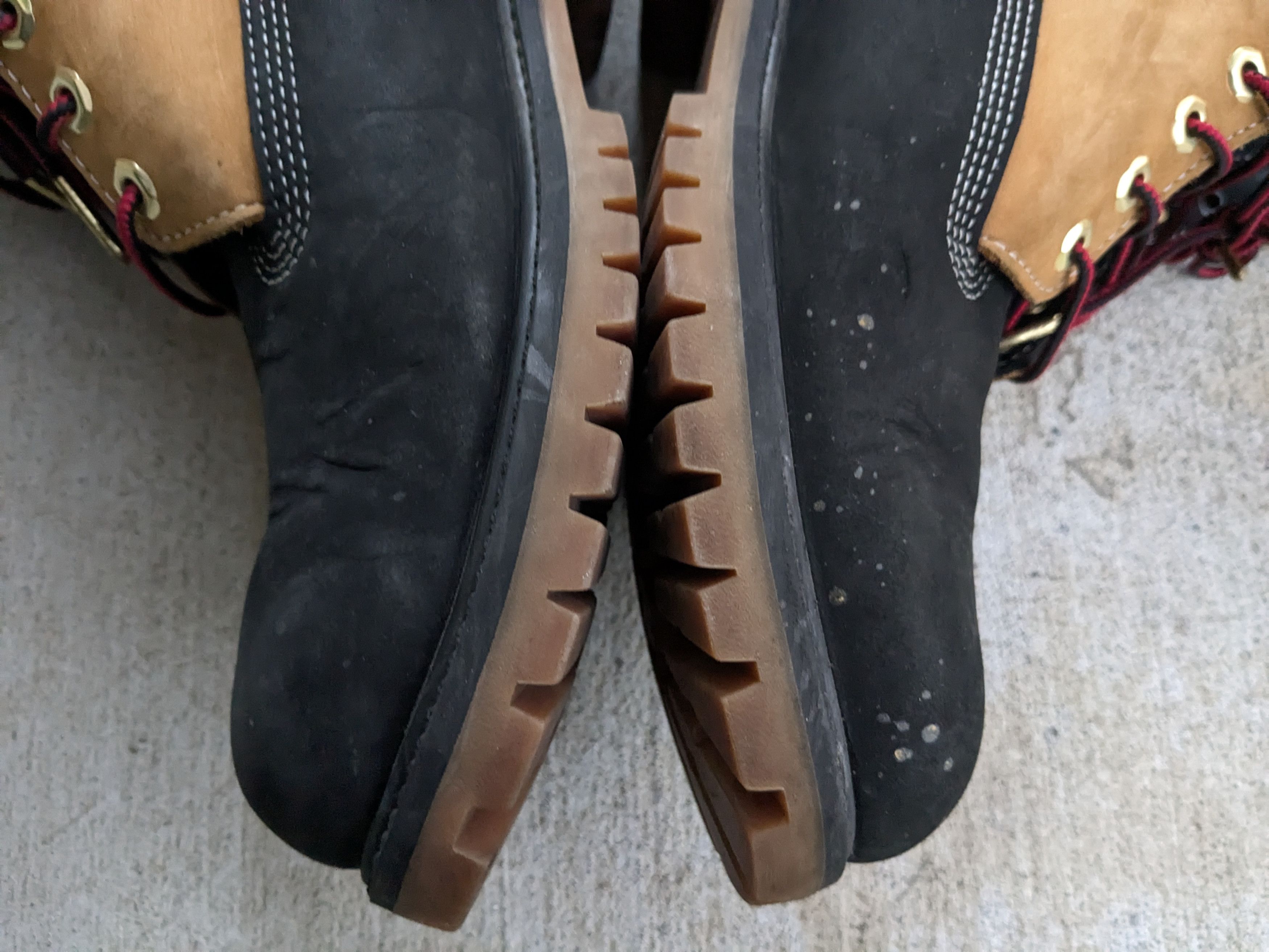 Other Timberland Boots Wheat Red Black 10 M Suede Combat Size US 10 / EU 43 - 12 Thumbnail