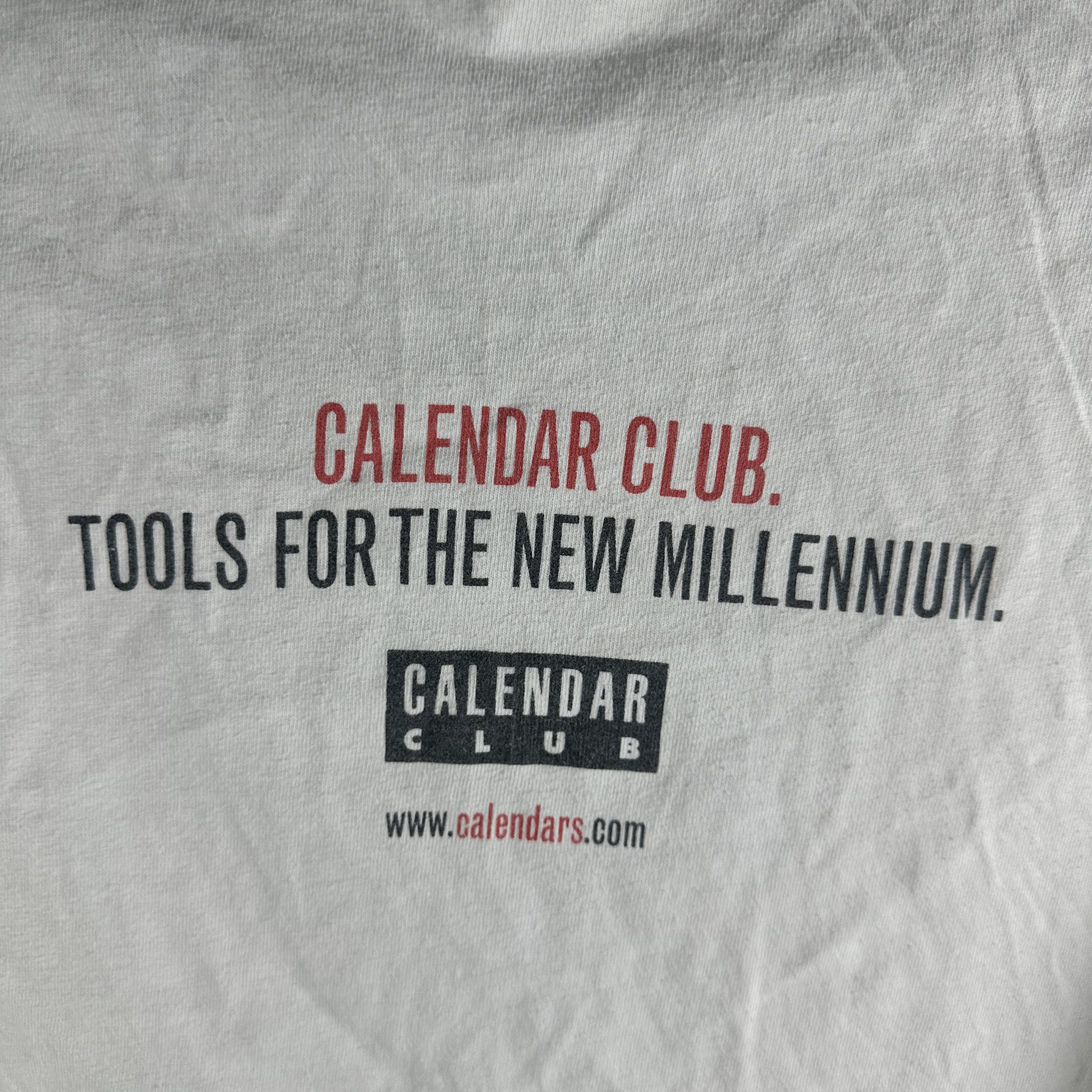 Vintage 90s Calendar Club Show Your Faith In Humanity Promo T-shirt Size US XL / EU 56 / 4 - 4 Thumbnail