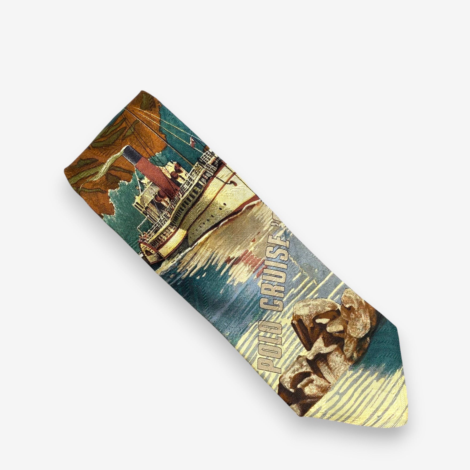 Polo Ralph Lauren Vintage Polo Ralph Lauren SILK Necktie Cravate Pure Silk Size ONE SIZE - 2 Thumbnail