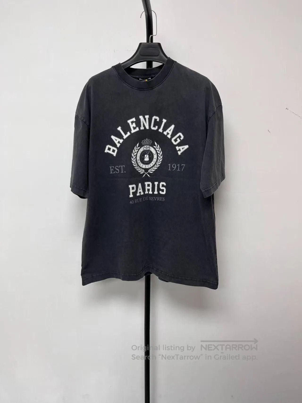 Balenciaga Balenciaga 1917 Logo Vintage Washed Oversized T-shirt. Size US M / EU 48-50 / 2 - 1 Thumbnail