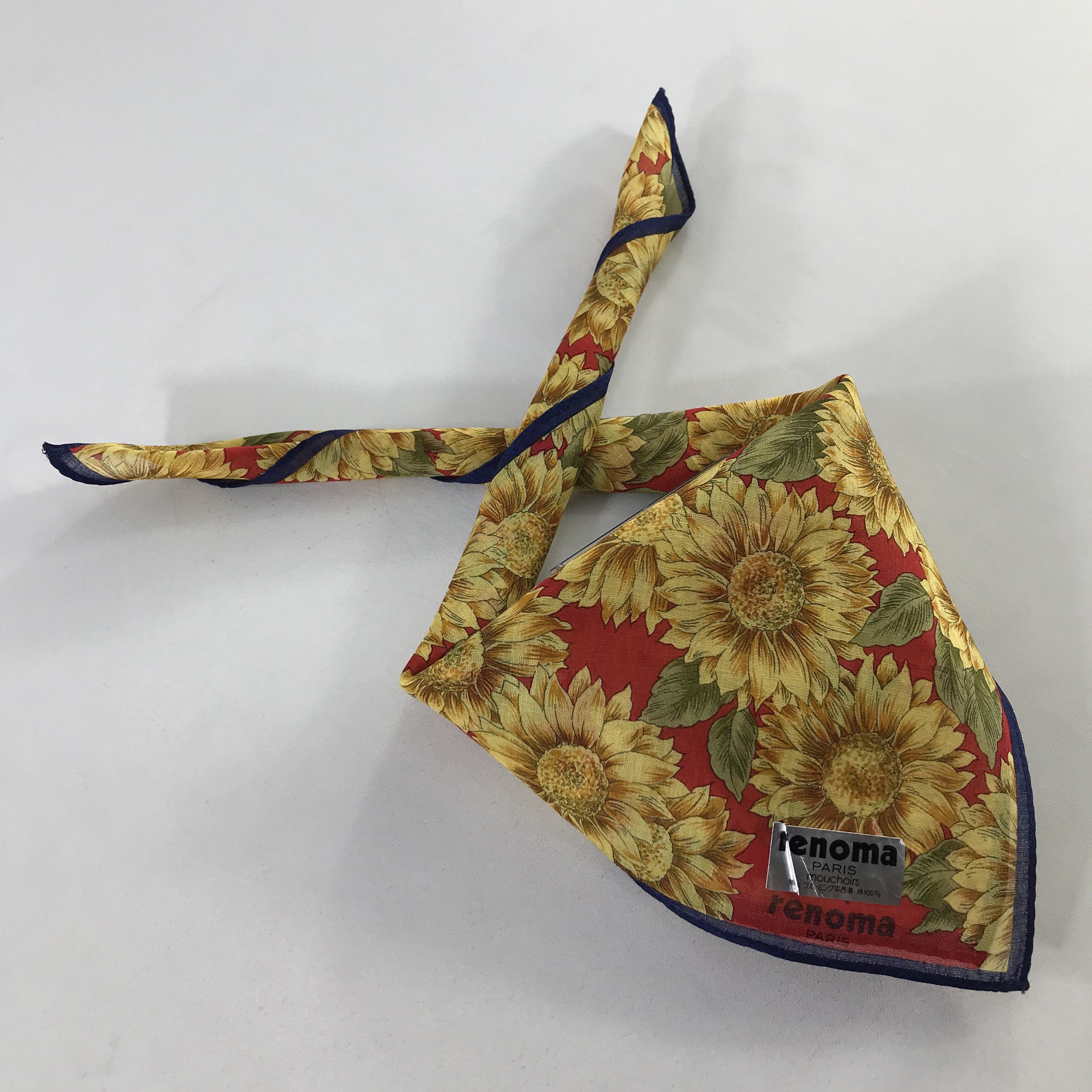 Renoma × Vintage Renoma Bandana / Handkerchief / Neckerchief - S1034 Size ONE SIZE - 4 Thumbnail