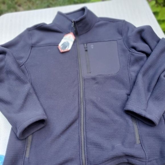 Free Country Free Country Dark Navy Grid Fleece Sz. XL Jacket Size US XL / EU 56 / 4 - 3 Thumbnail