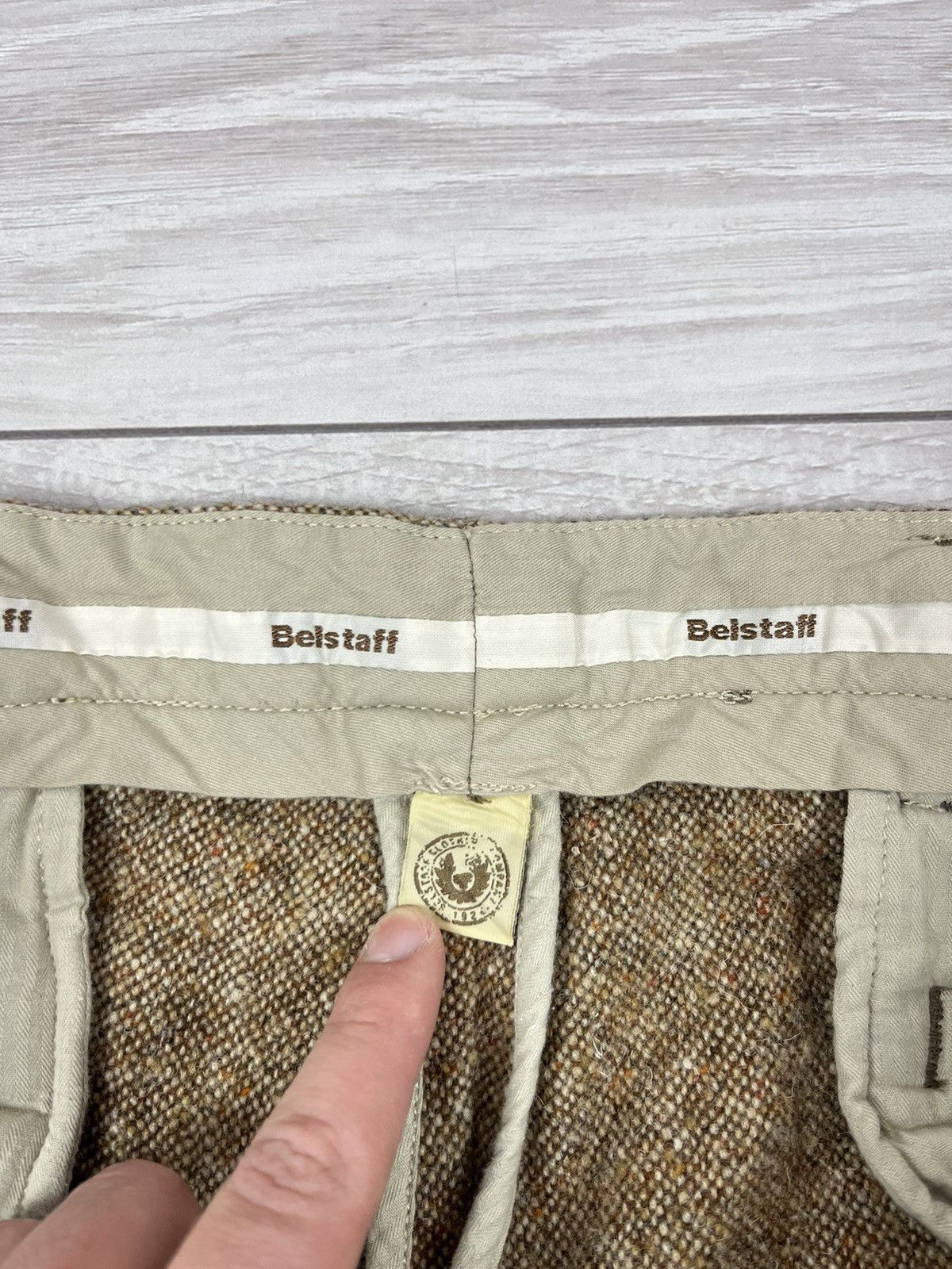 Belstaff Belstaff Black Prince Wool Tweed Moto Pants Size US 38 / EU 54 - 8 Thumbnail