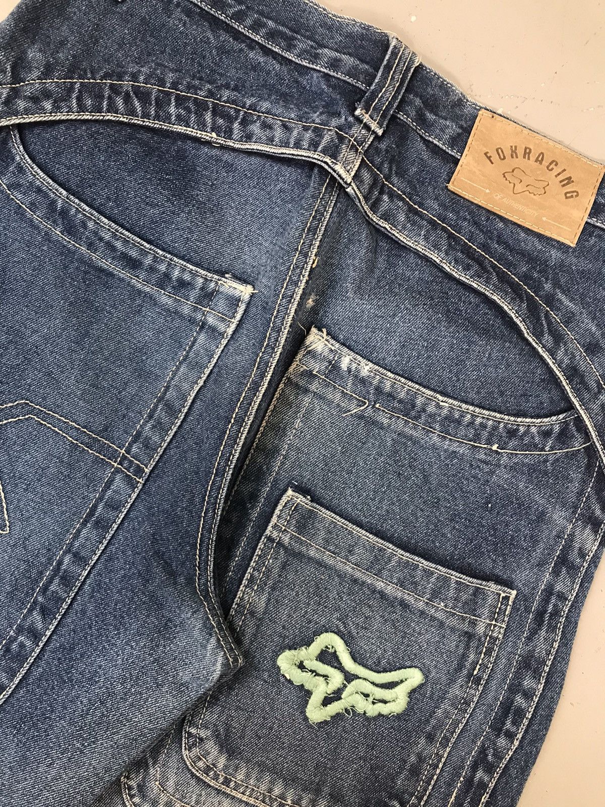 Fox Racing × Vintage Vintage fox racing logo embroidered big pocket denim Size US 32 / EU 48 - 9 Thumbnail