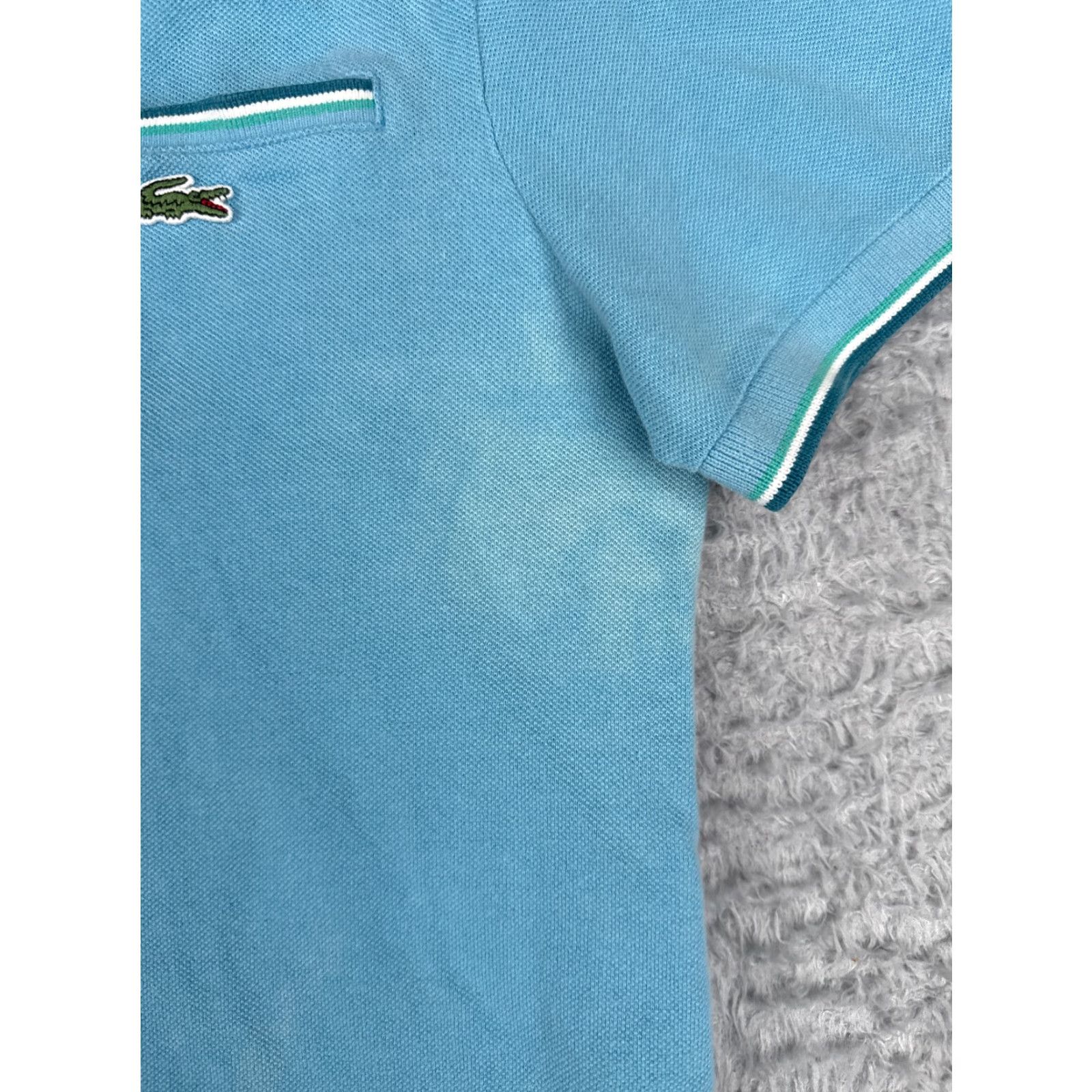 Lacoste Lacoste Polo Shirt Men 3 Blue Short Sleeve 100% Cotton Knit Activewear Sport Size US S / EU 44-46 / 1 - 7 Thumbnail