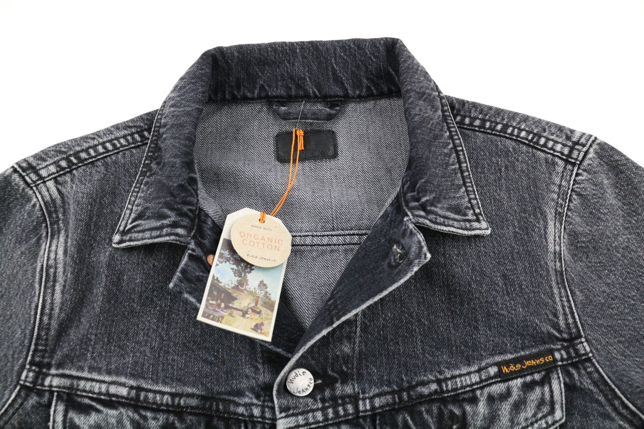 Nudie Jeans BILLY GREY STARDUST DENIM S Grey Denim Jacket 80371 Size US S / EU 44-46 / 1 - 4 Thumbnail