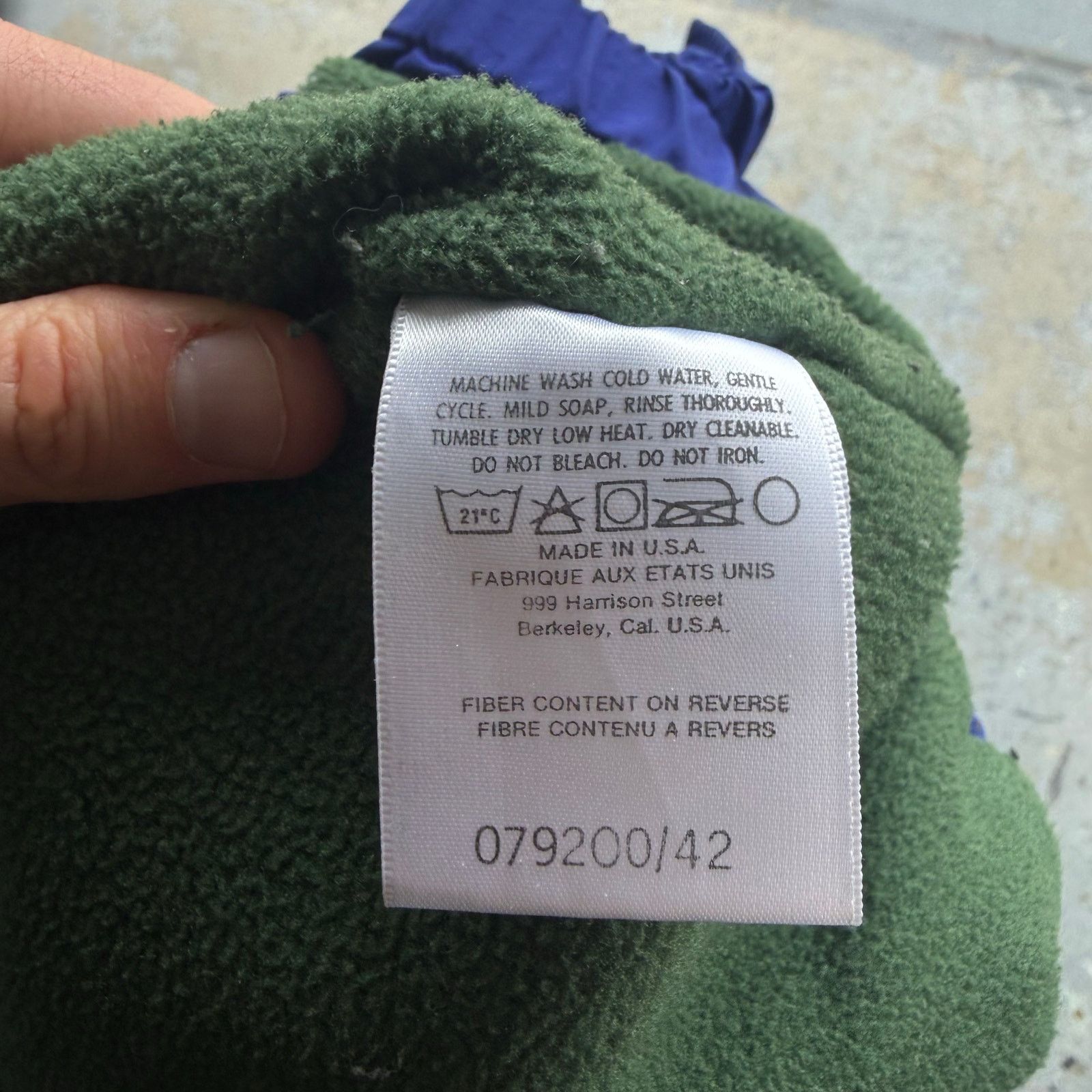 The North Face vtg The North Face Blue Soft Shell Jacket Sz M Made In USA Size US M / EU 48-50 / 2 - 7 Thumbnail