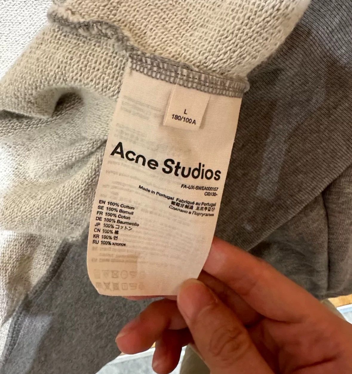 Acne Studios Acne studios Solid long-sleeved hoodie 2412-Nextarrow Size US L / EU 52-54 / 3 - 3 Thumbnail